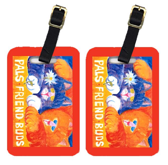 Pair of 2 Cats Pals Friends Buds  Luggage Tags by Caroline's Treasures