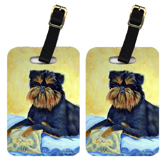Pair of 2 Brussels Griffon Luggage Tags by Caroline's Treasures