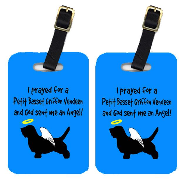 Pair of 2 Petit Basset Griffon Vendeen Luggage Tags by Caroline's Treasures