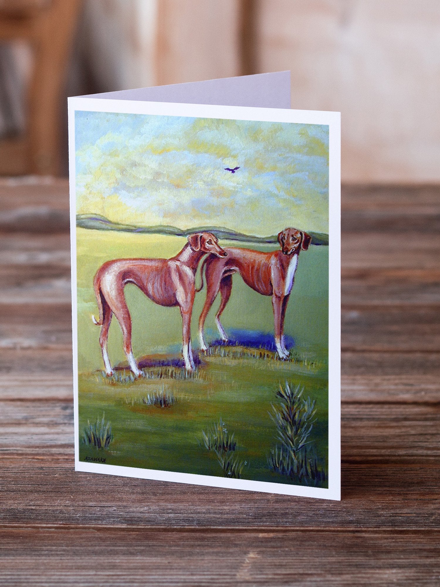 Azawakh Hound Greeting Cards and Envelopes Pack of 8 - the-store.com