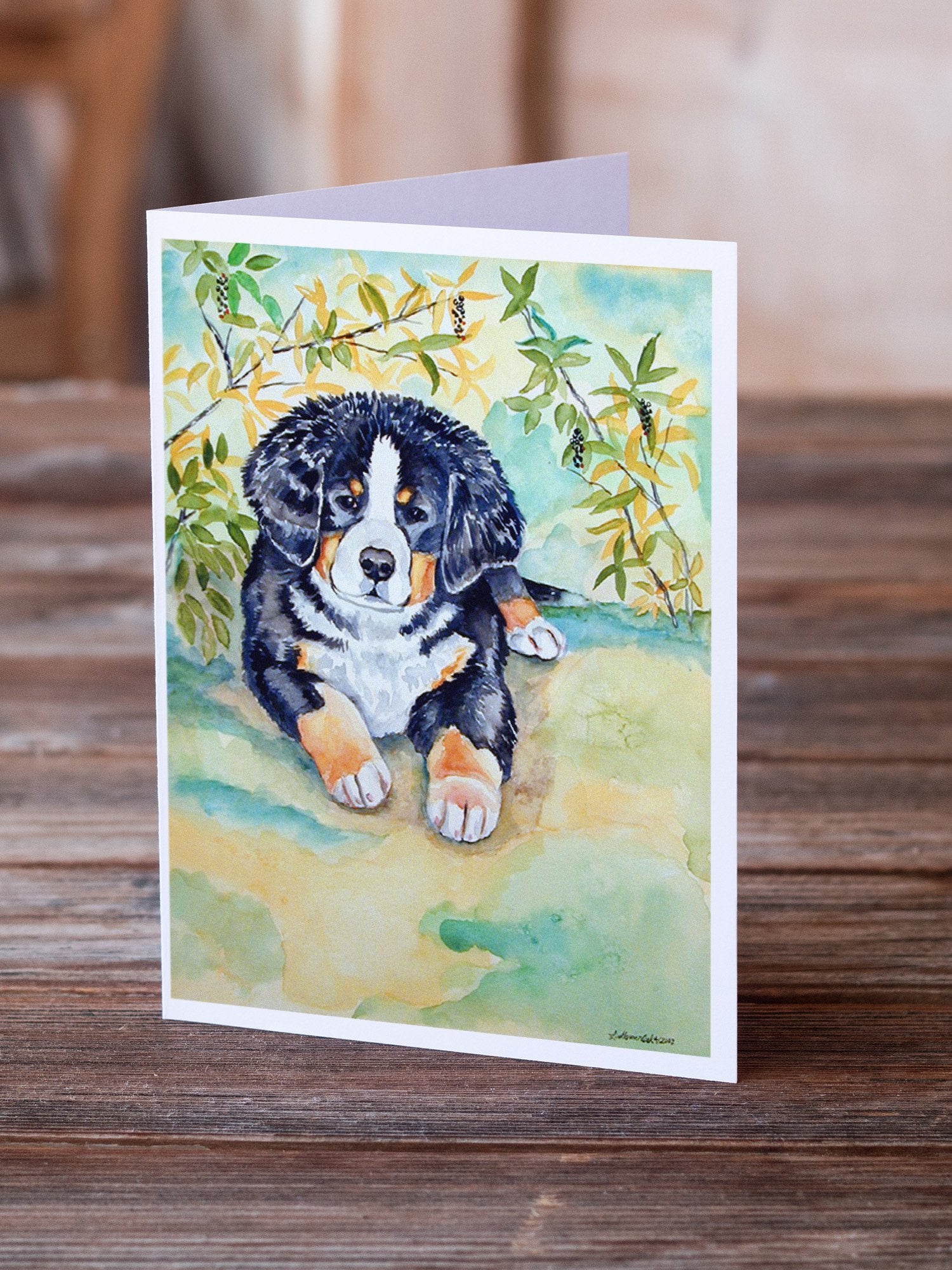 Buy this Bernese Mountain Dog Puppy Greeting Cards and Envelopes Pack of 8