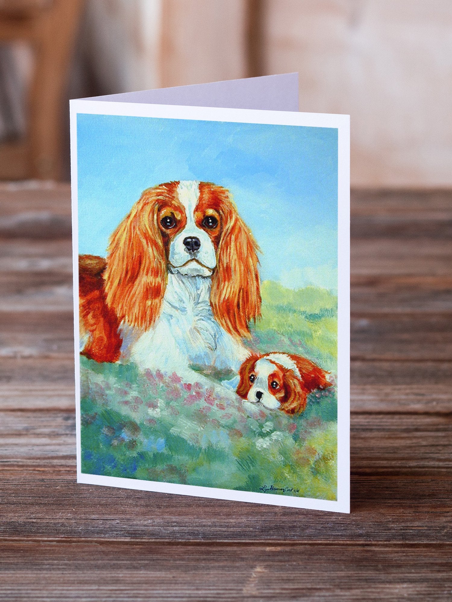 Buy this Cavalier Spaniel Momma's Love Greeting Cards and Envelopes Pack of 8