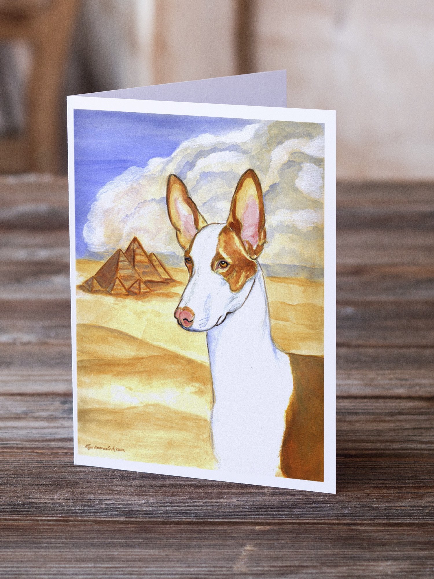 Ibizan Hound Greeting Cards and Envelopes Pack of 8 - the-store.com