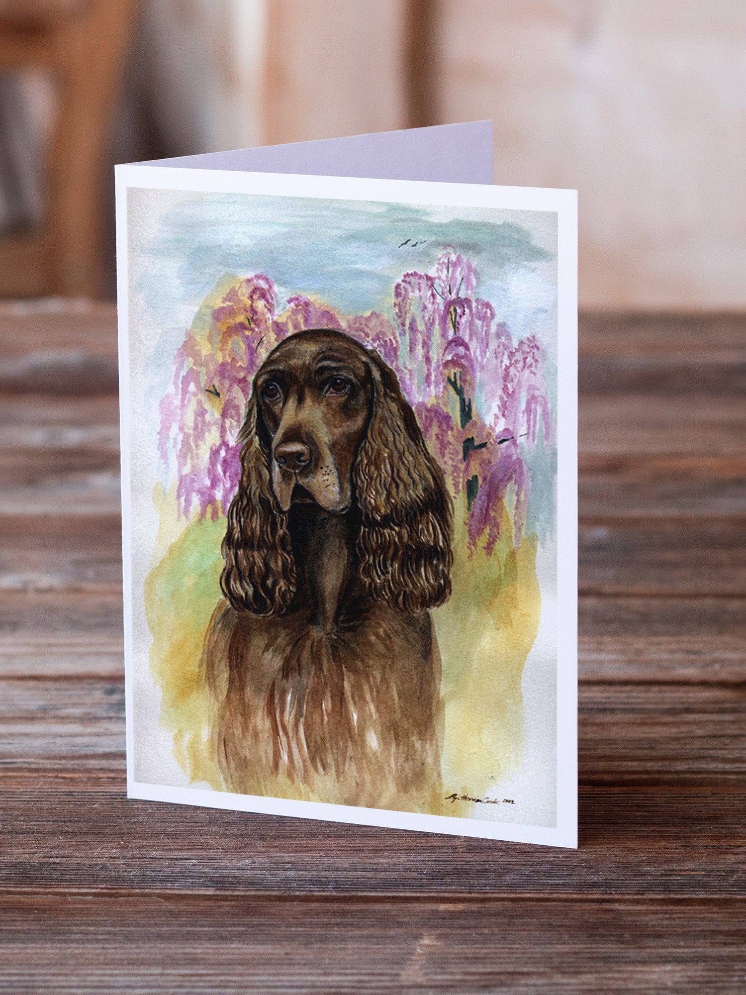 Field Spaniel Greeting Cards and Envelopes Pack of 8 - the-store.com