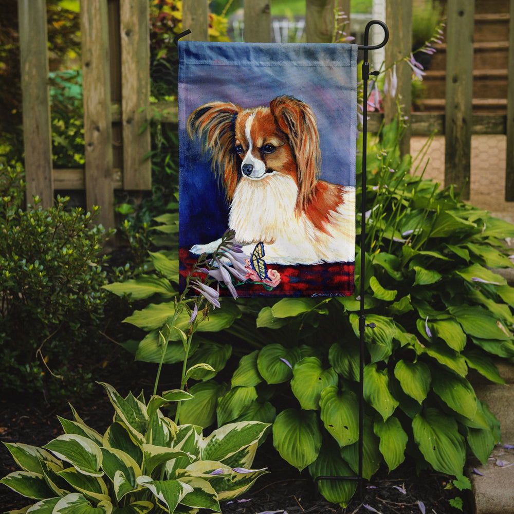 Sable Papillon with a Butterfly and rose Flag Garden Size.