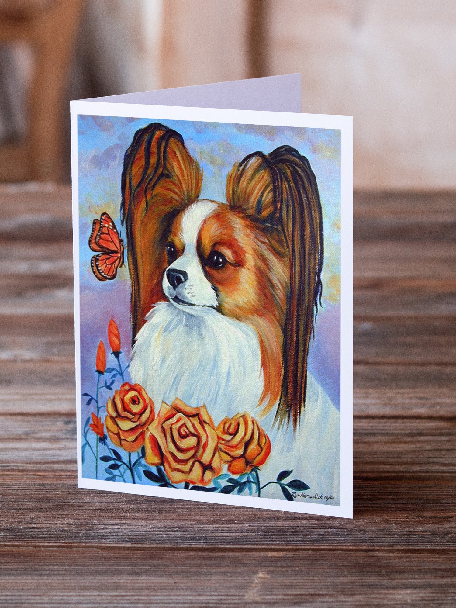 Buy this Papillon Greeting Cards and Envelopes Pack of 8