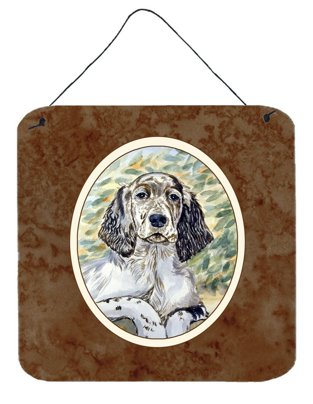 English Setter Patience Wall or Door Hanging Prints 7065DS66 by Caroline's Treasures