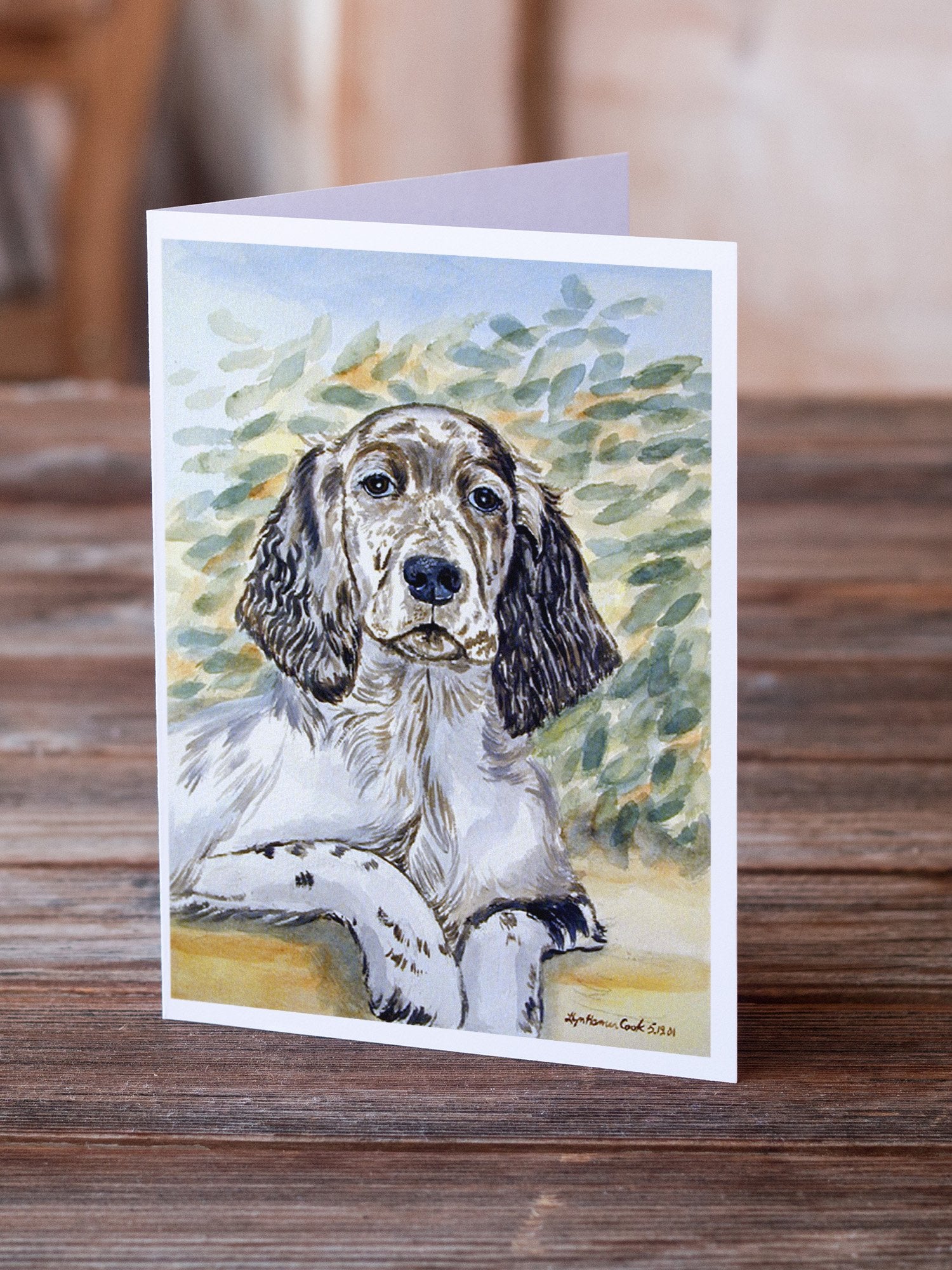 Buy this English Setter Patience  Greeting Cards and Envelopes Pack of 8