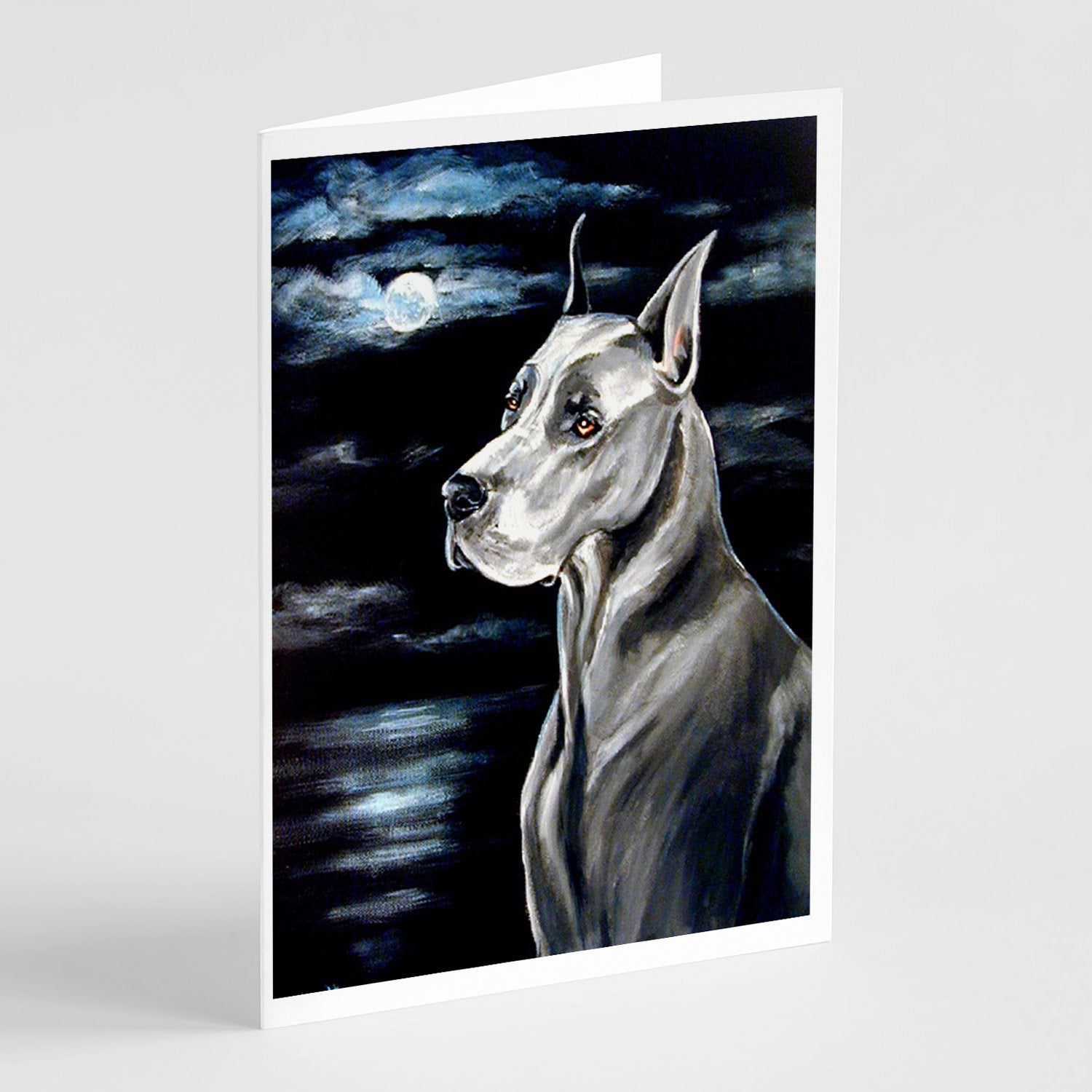 Buy this Great Dane Moonlight  Greeting Cards and Envelopes Pack of 8