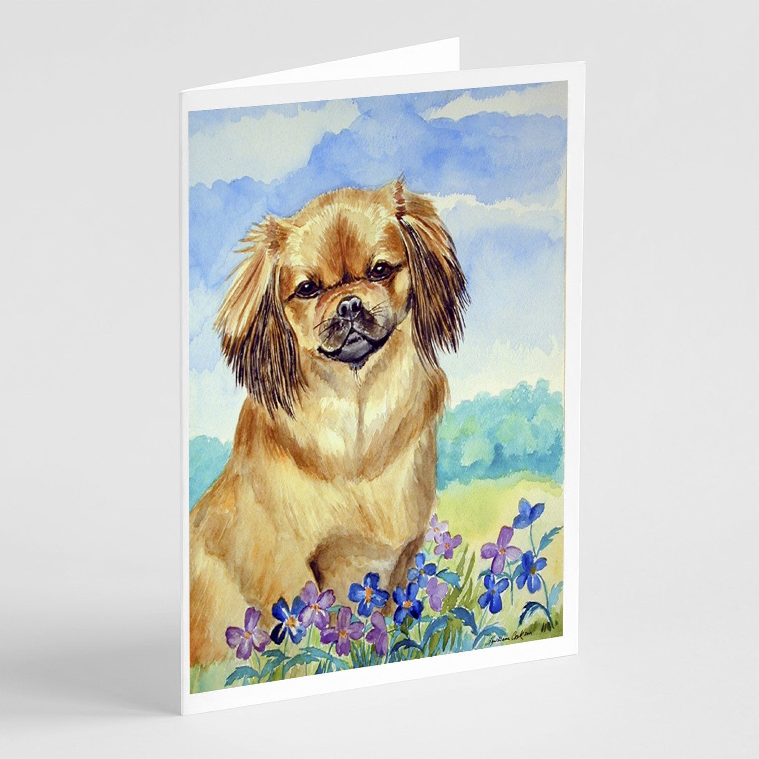 Buy this Tibetan Spaniel  Greeting Cards and Envelopes Pack of 8