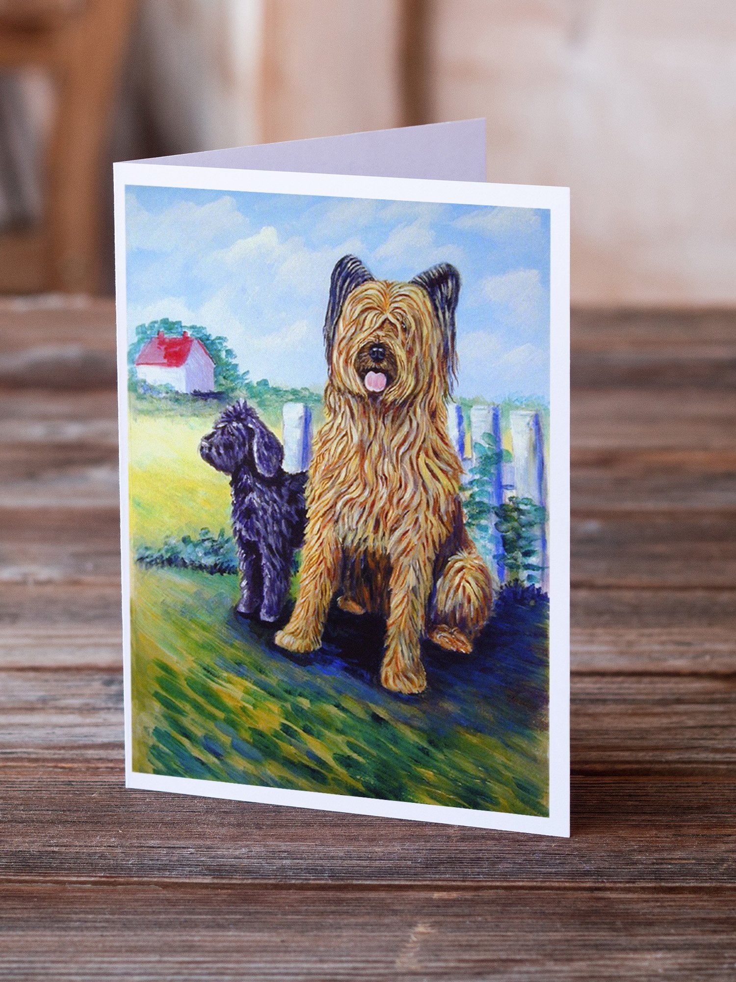 Buy this Briard  Greeting Cards and Envelopes Pack of 8