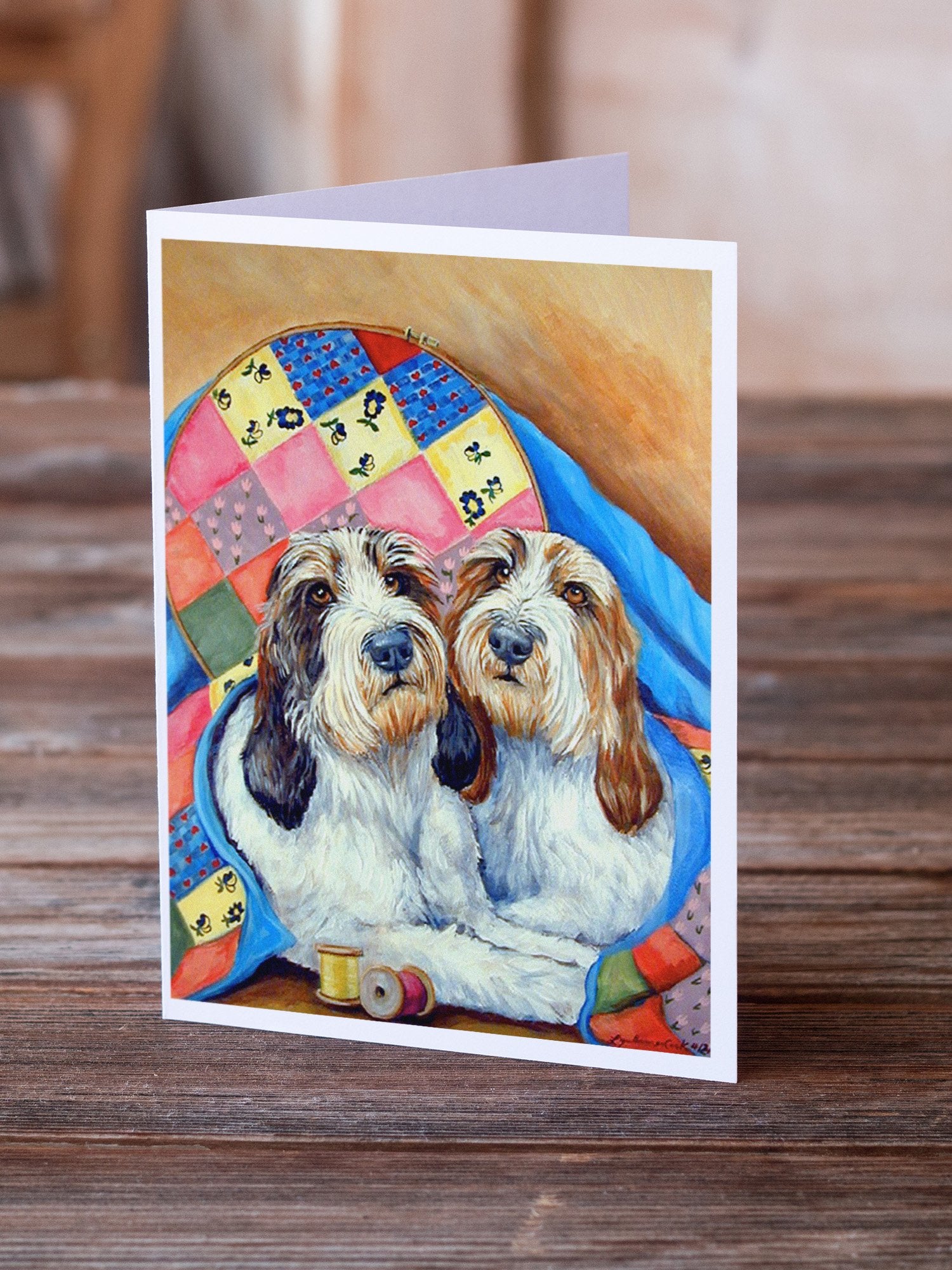 Petit Basset Griffon Vendeen  Greeting Cards and Envelopes Pack of 8 - the-store.com