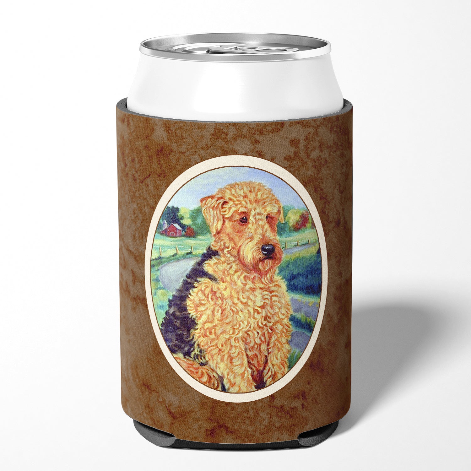 Airedale Terrier Can or Bottle Hugger 7096CC.