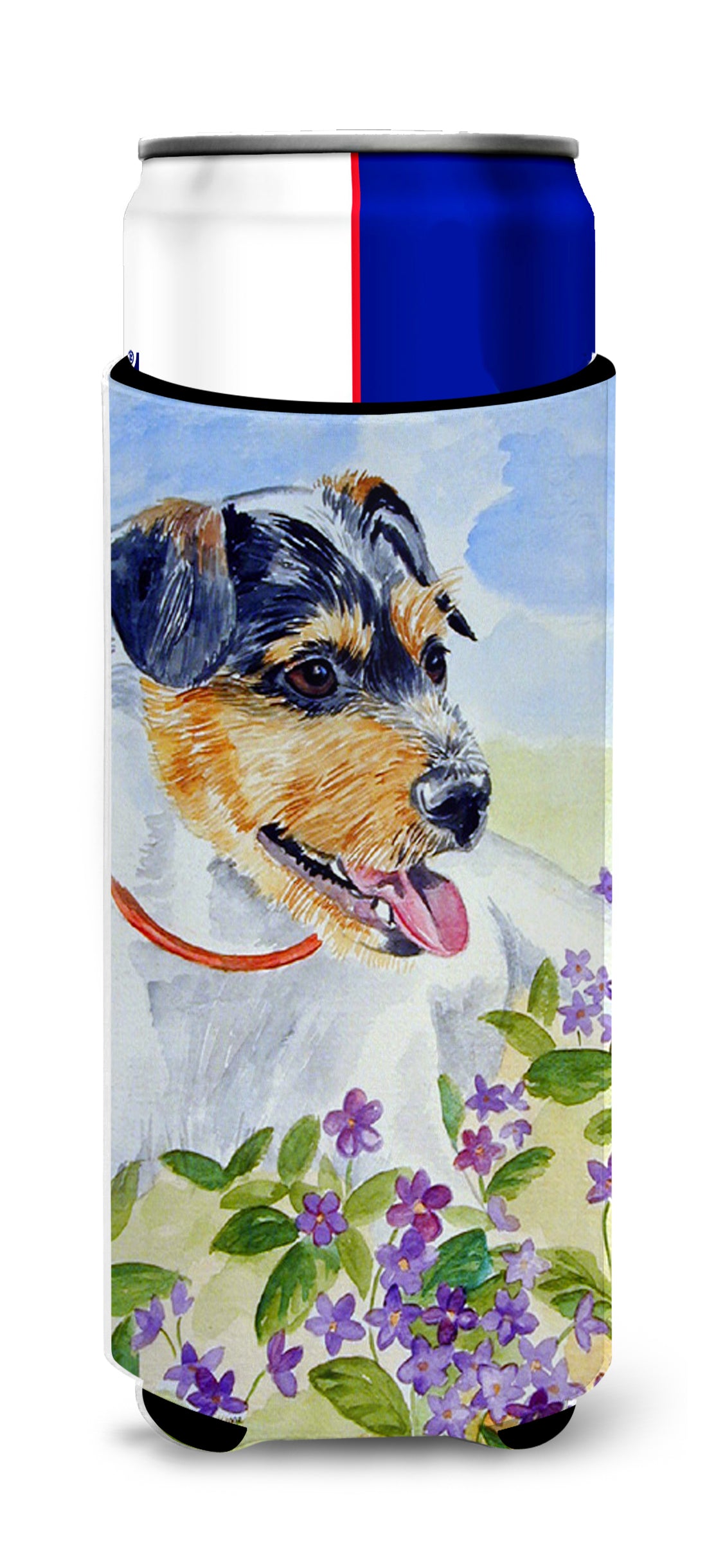 Jack Russell Terrier Ultra Beverage Insulators for slim cans 7106MUK.