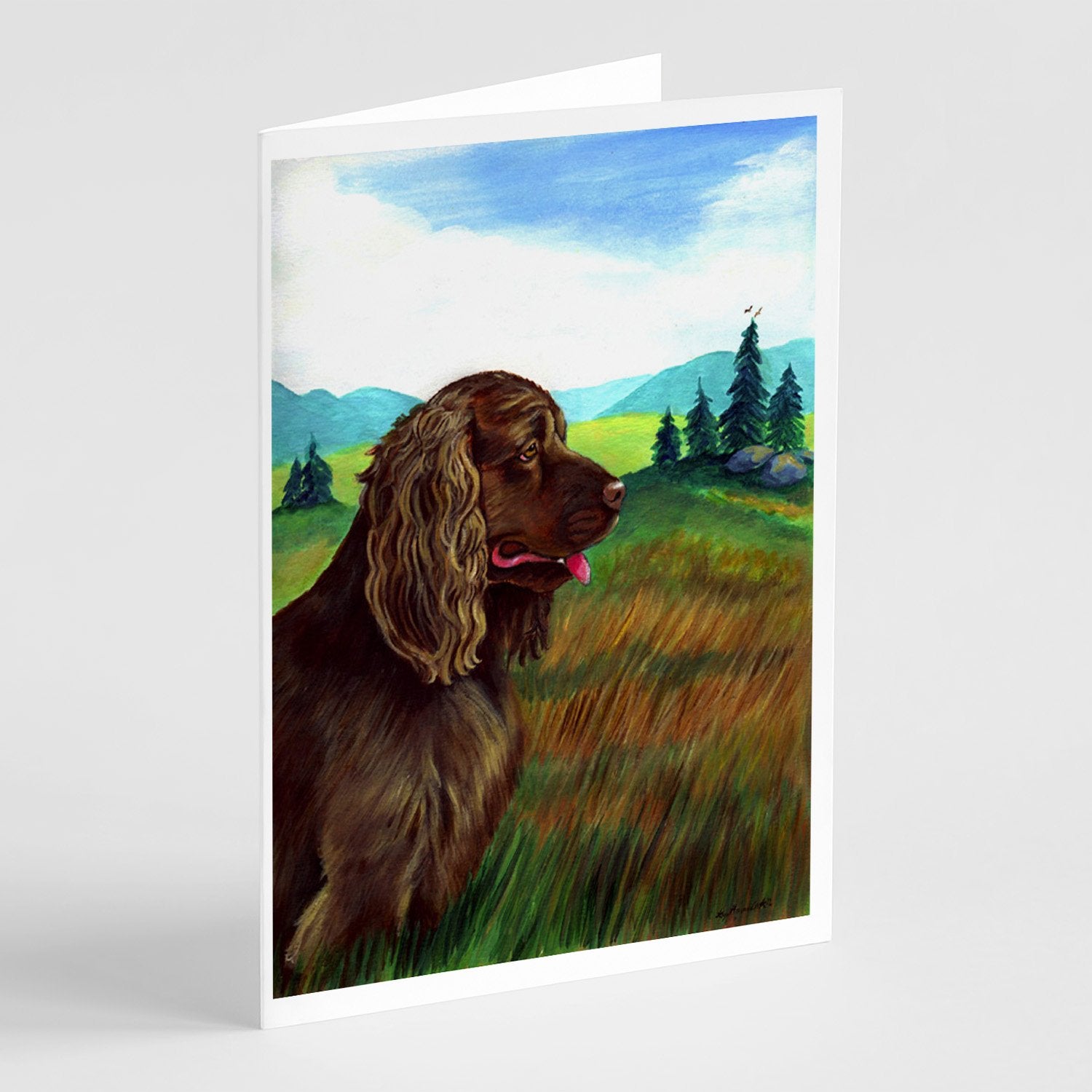 Buy this Sussex Spaniel  Greeting Cards and Envelopes Pack of 8