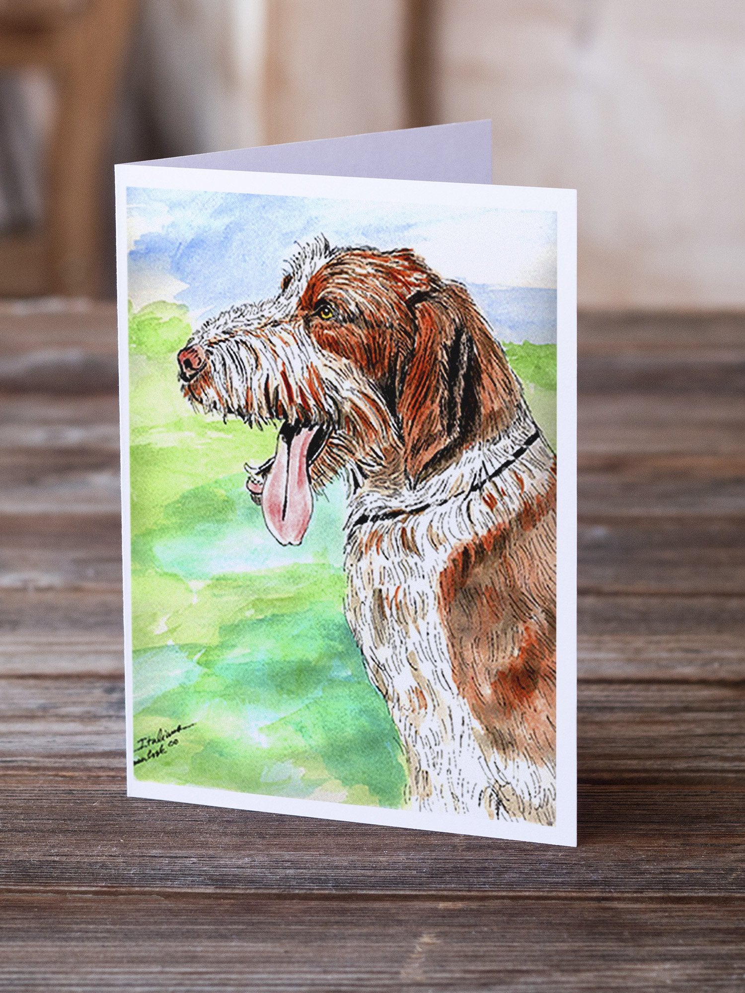 Italiano Spinone Greeting Cards and Envelopes Pack of 8 - the-store.com