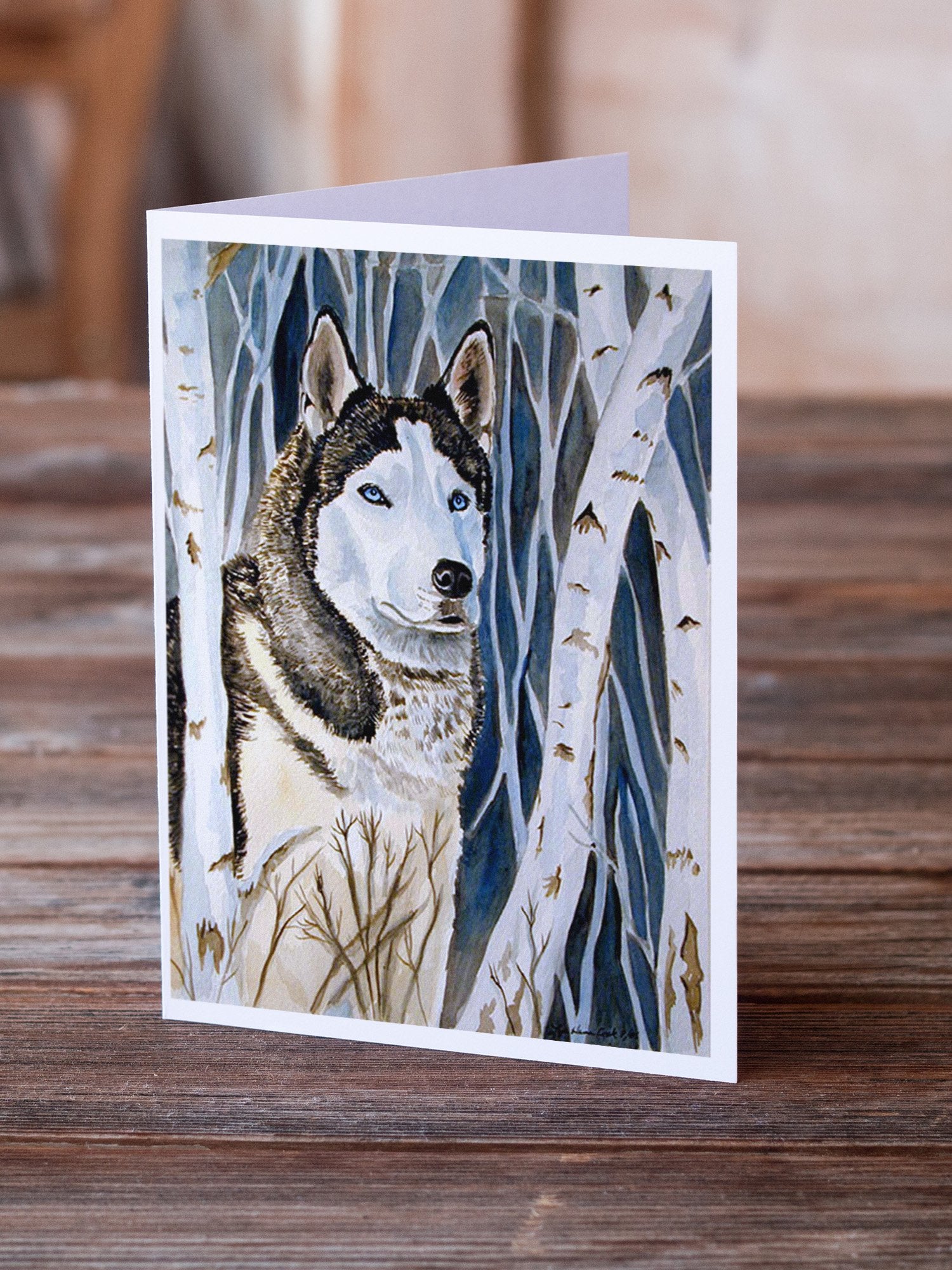Buy this Siberian Husky  Greeting Cards and Envelopes Pack of 8