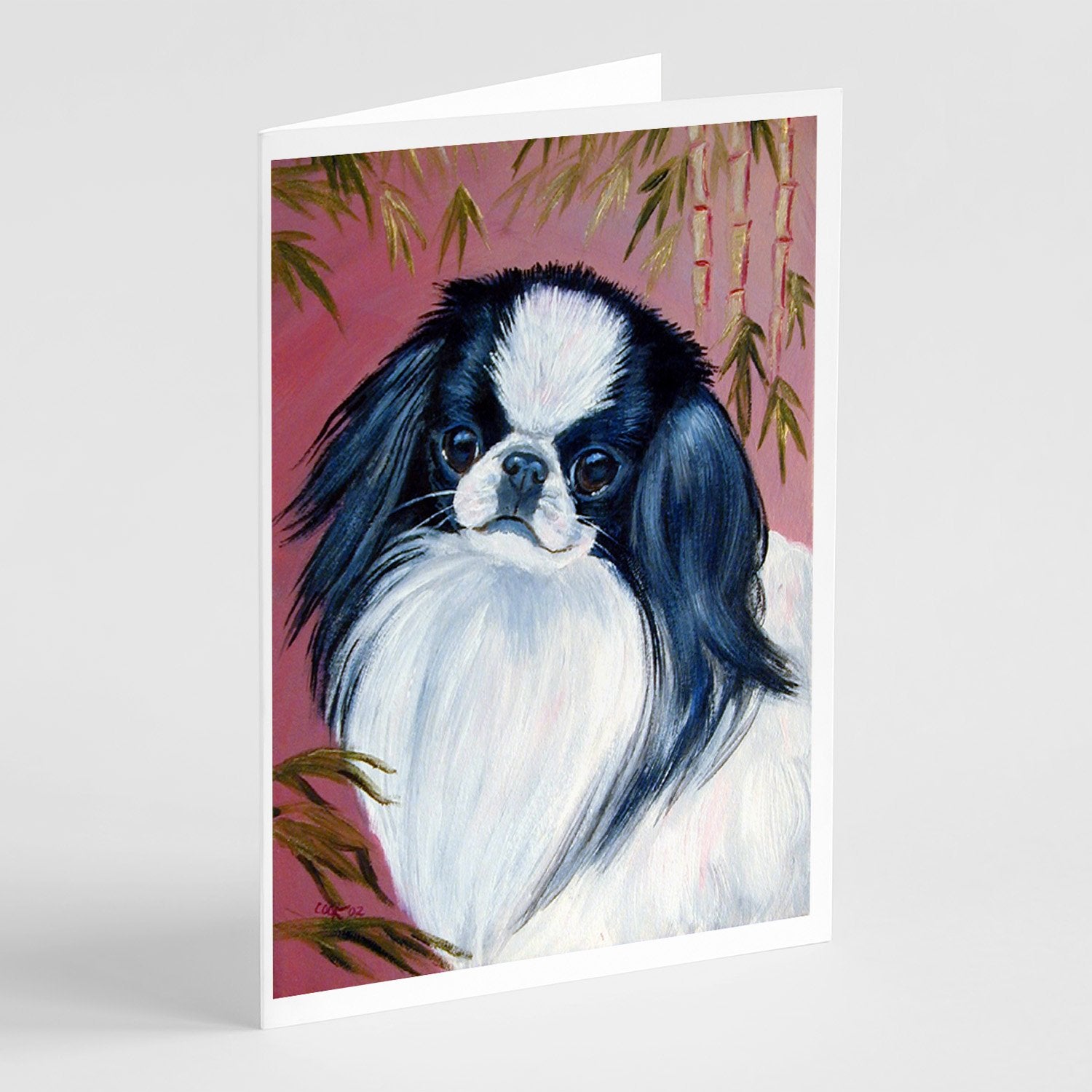 Buy this Japanese Chin  Greeting Cards and Envelopes Pack of 8
