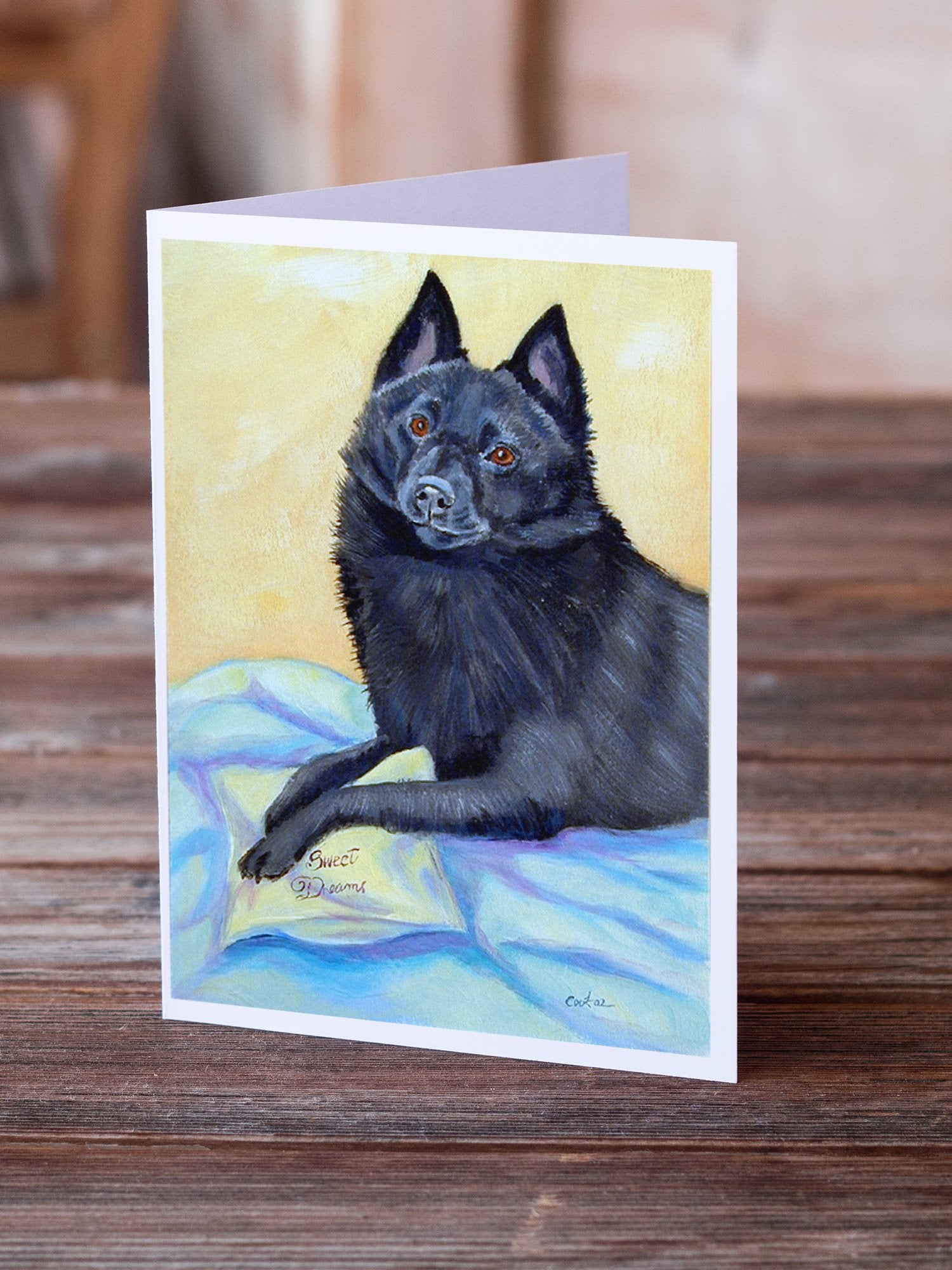 Buy this Schipperke Sweet Dreams  Greeting Cards and Envelopes Pack of 8