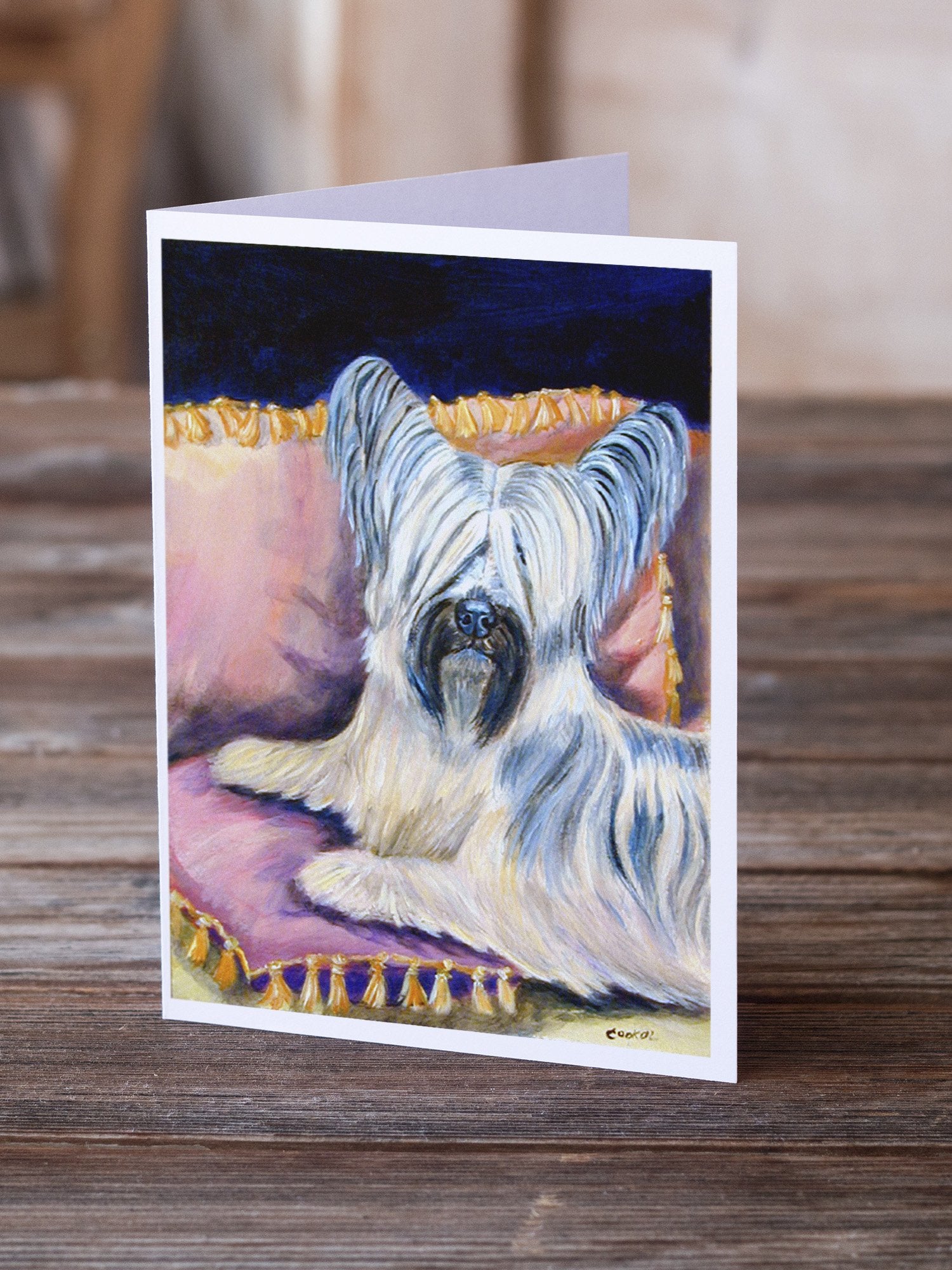 Skye Terrier  Greeting Cards and Envelopes Pack of 8 - the-store.com