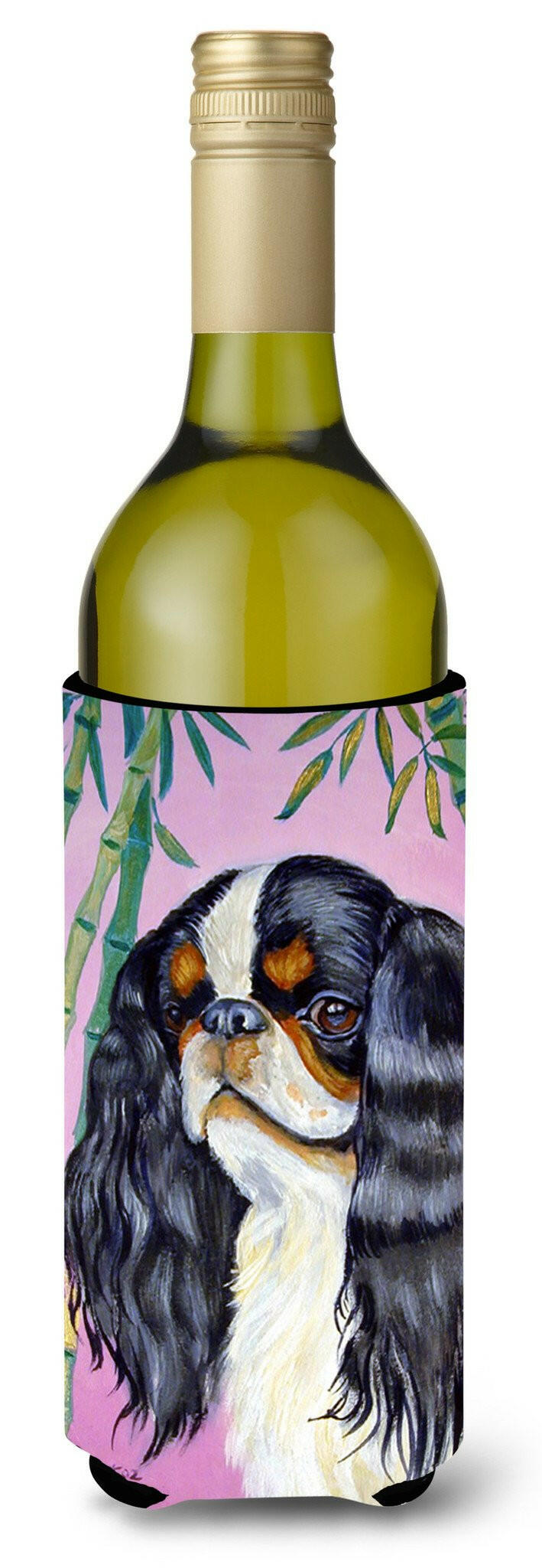 English Toy Spaniel Wine Bottle Beverage Insulator Beverage Insulator Hugger by Caroline's Treasures