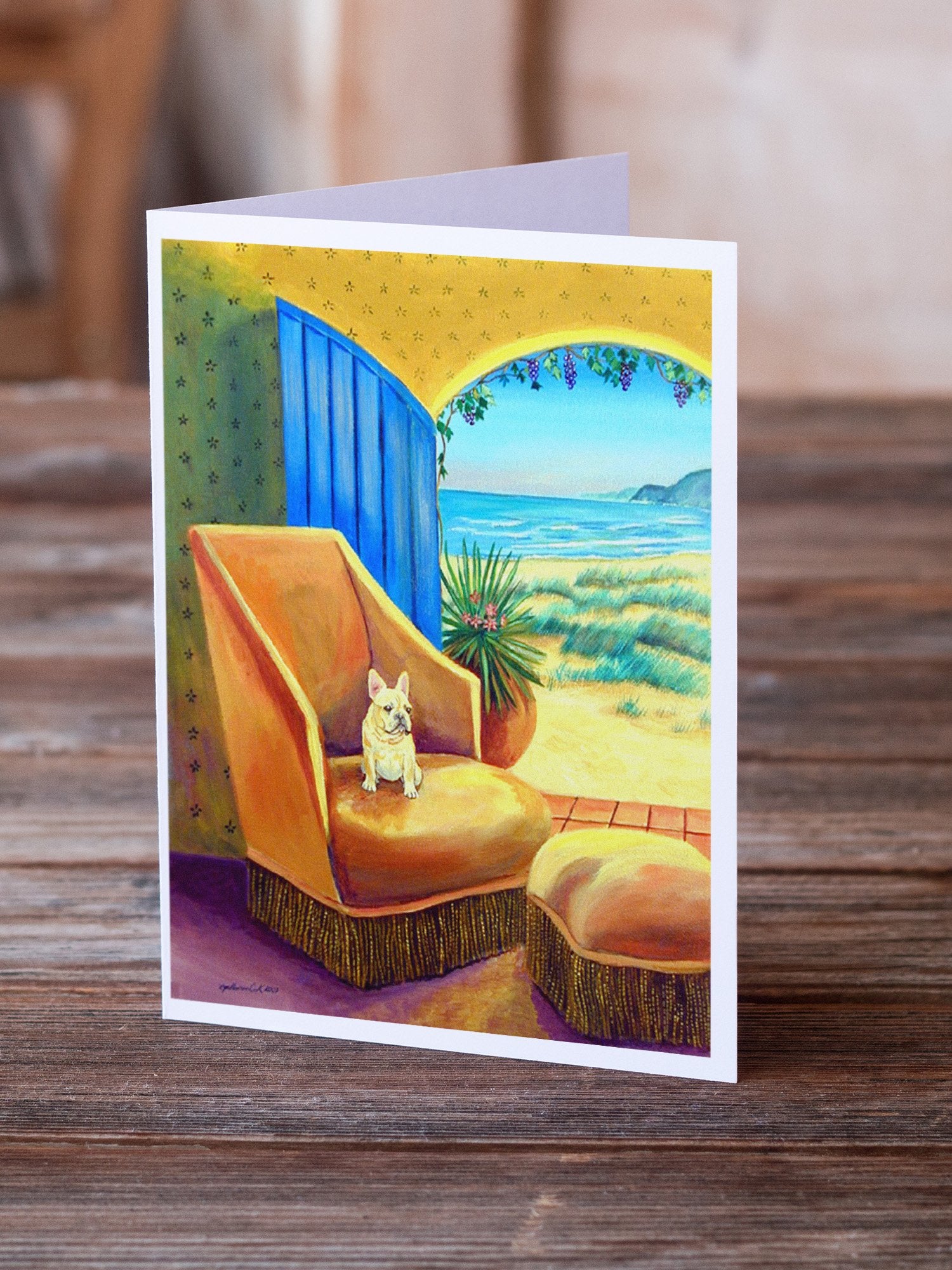 Buy this French Bulldog My Chair  Greeting Cards and Envelopes Pack of 8