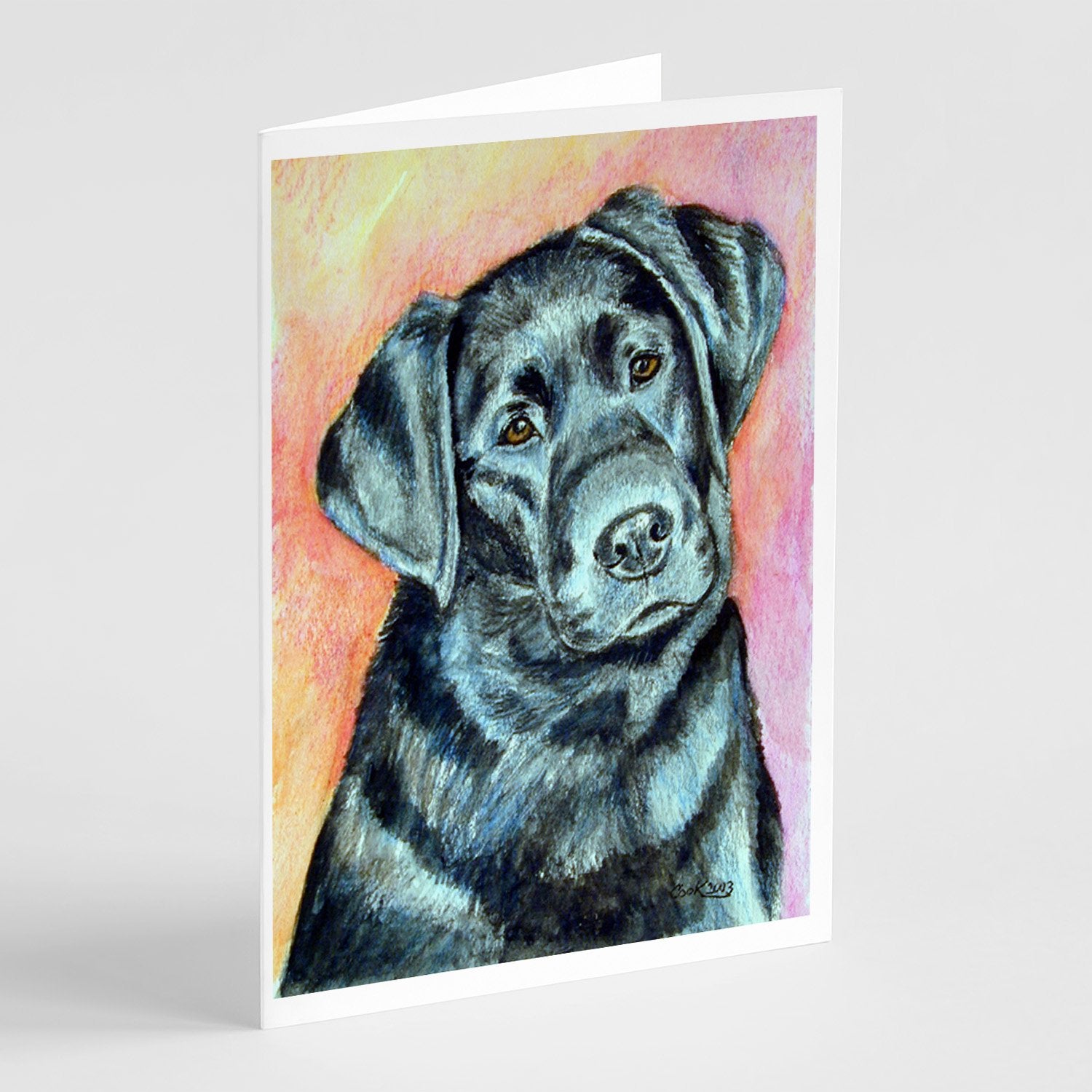 Buy this Black Labrador  Greeting Cards and Envelopes Pack of 8