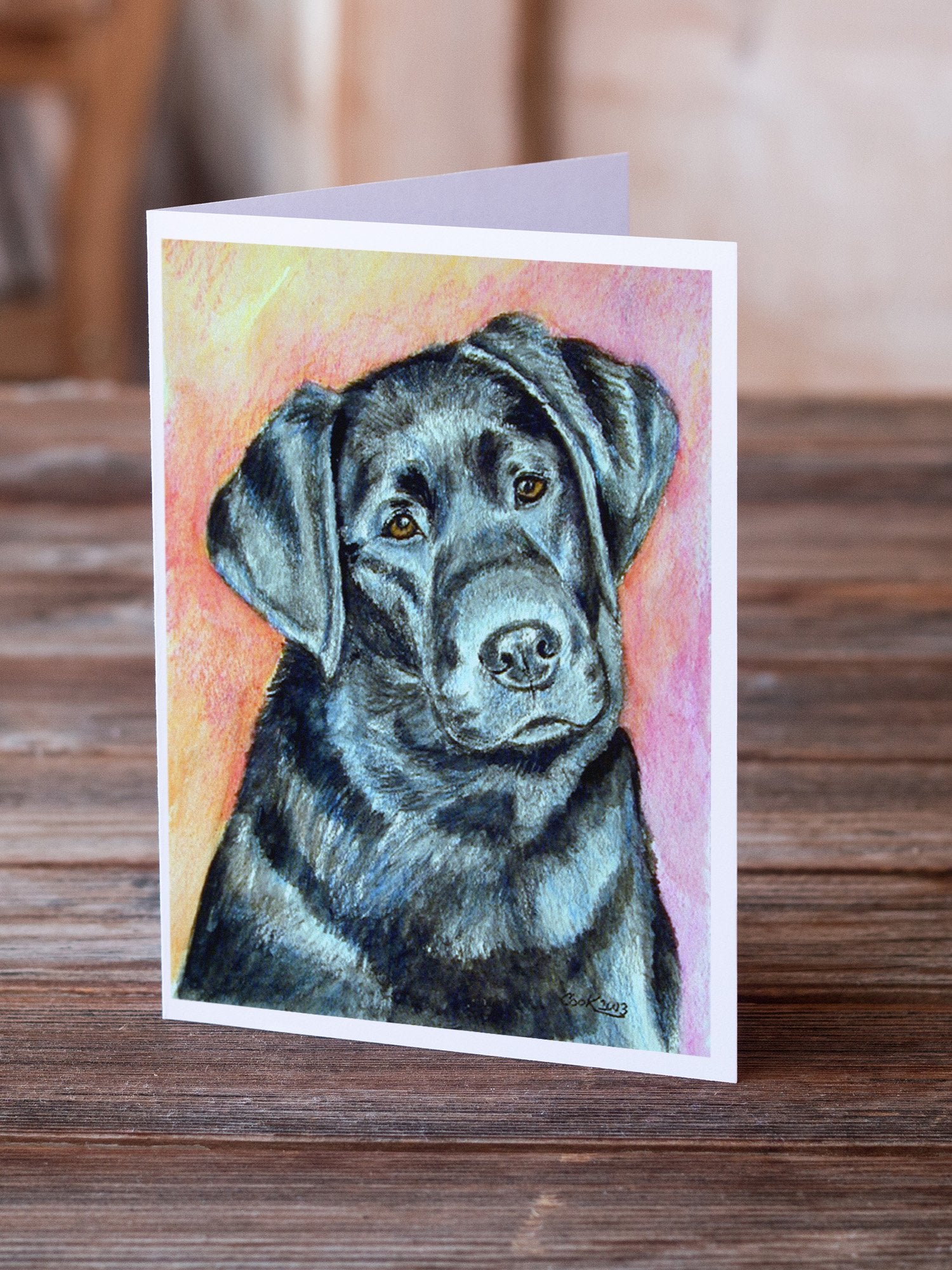 Buy this Black Labrador  Greeting Cards and Envelopes Pack of 8