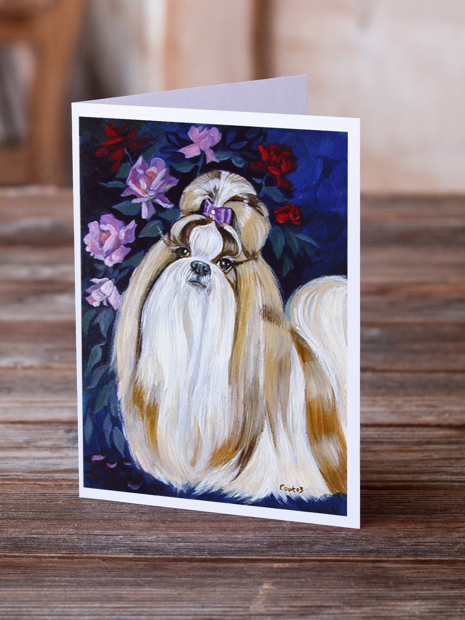 Buy this Shih Tzu  Greeting Cards and Envelopes Pack of 8