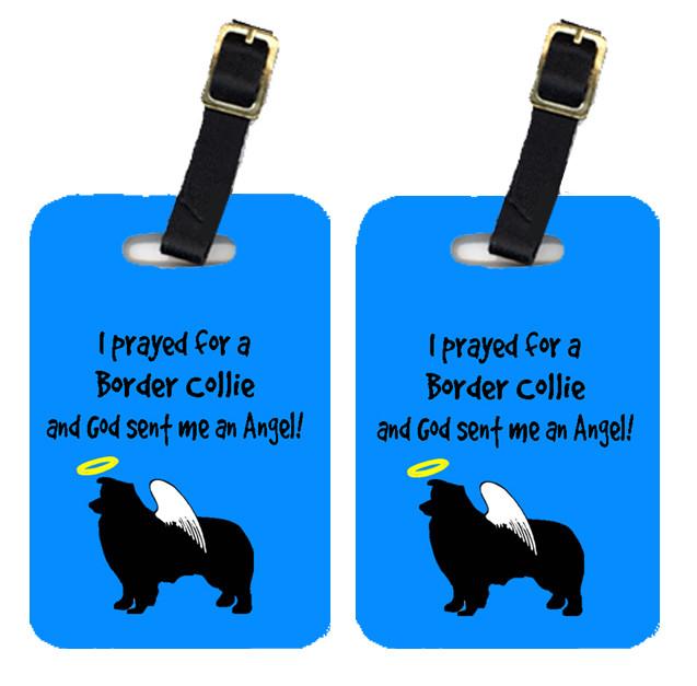 Pair of 2 Border Collie Luggage Tags by Caroline's Treasures