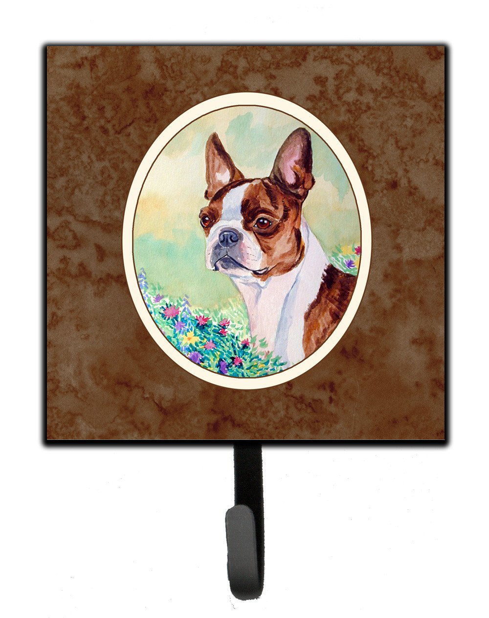 Red and White Boston Terrier Leash or Key Holder 7222SH4 by Caroline's Treasures
