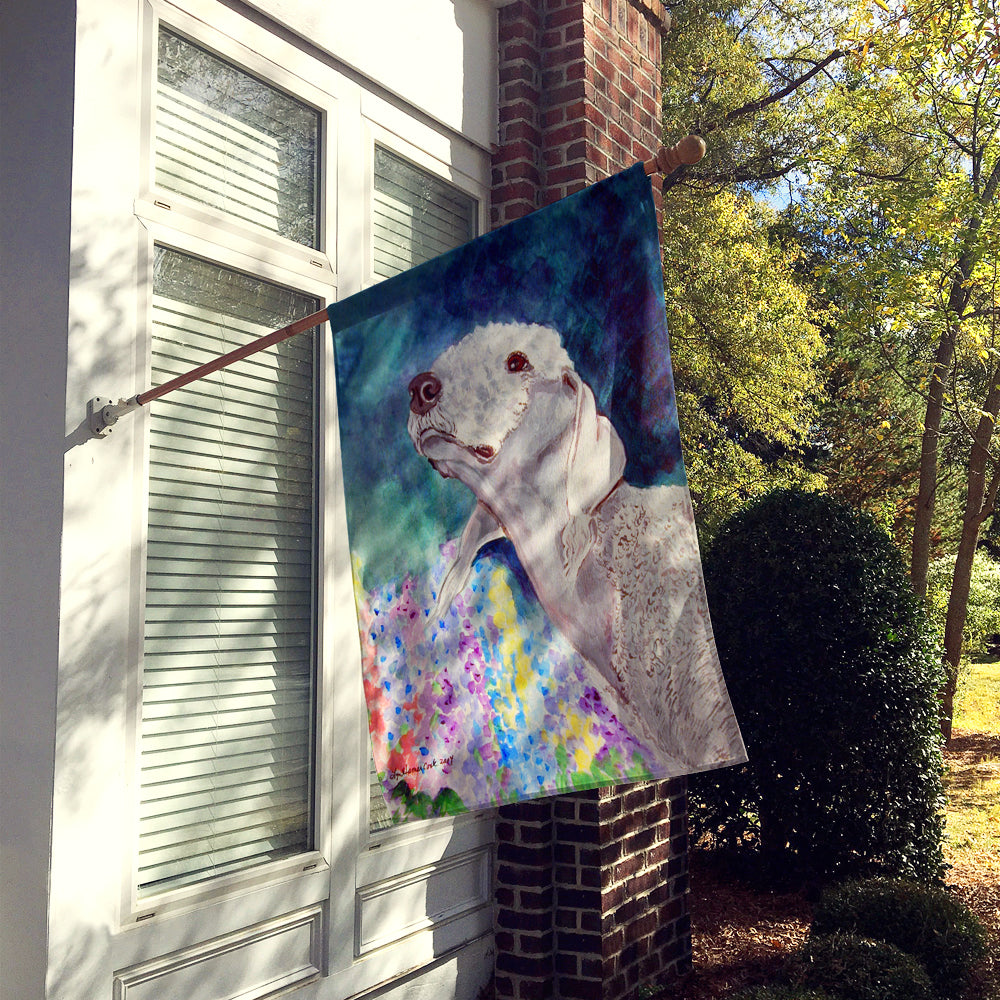 Bedlington Terrier Flag Canvas House Size