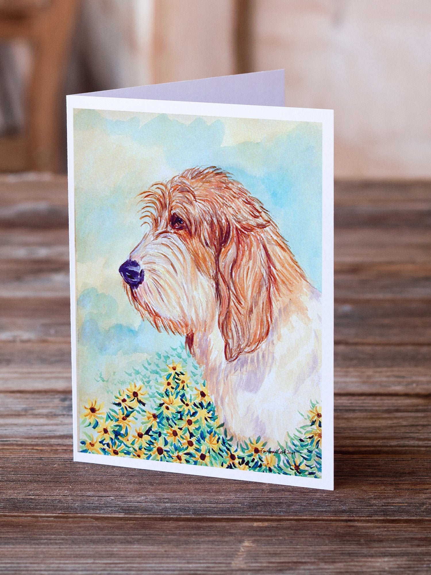 Petit Basset Griffon Vendeen PBGV Greeting Cards and Envelopes Pack of 8 - the-store.com