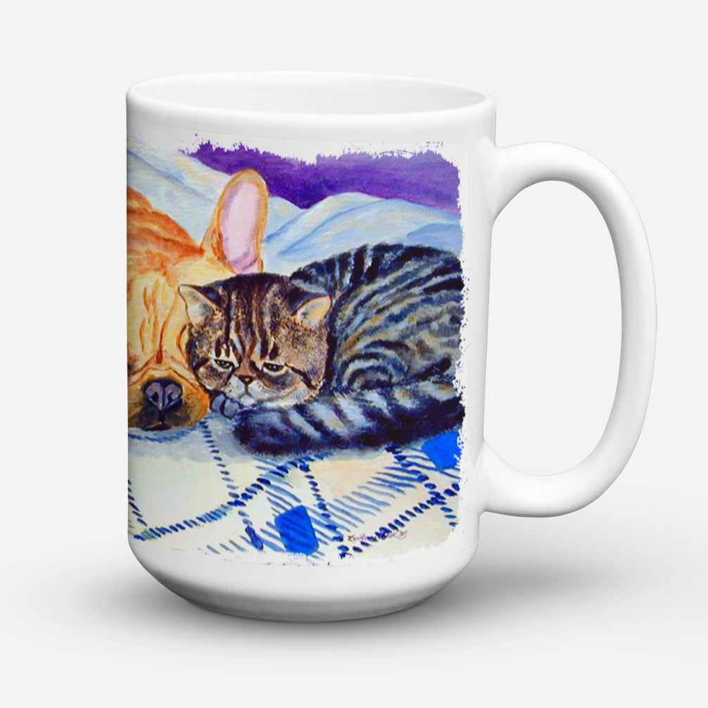 Cat Dishwasher Safe Microwavable Ceramic Coffee Mug 15 ounce 7257CM15