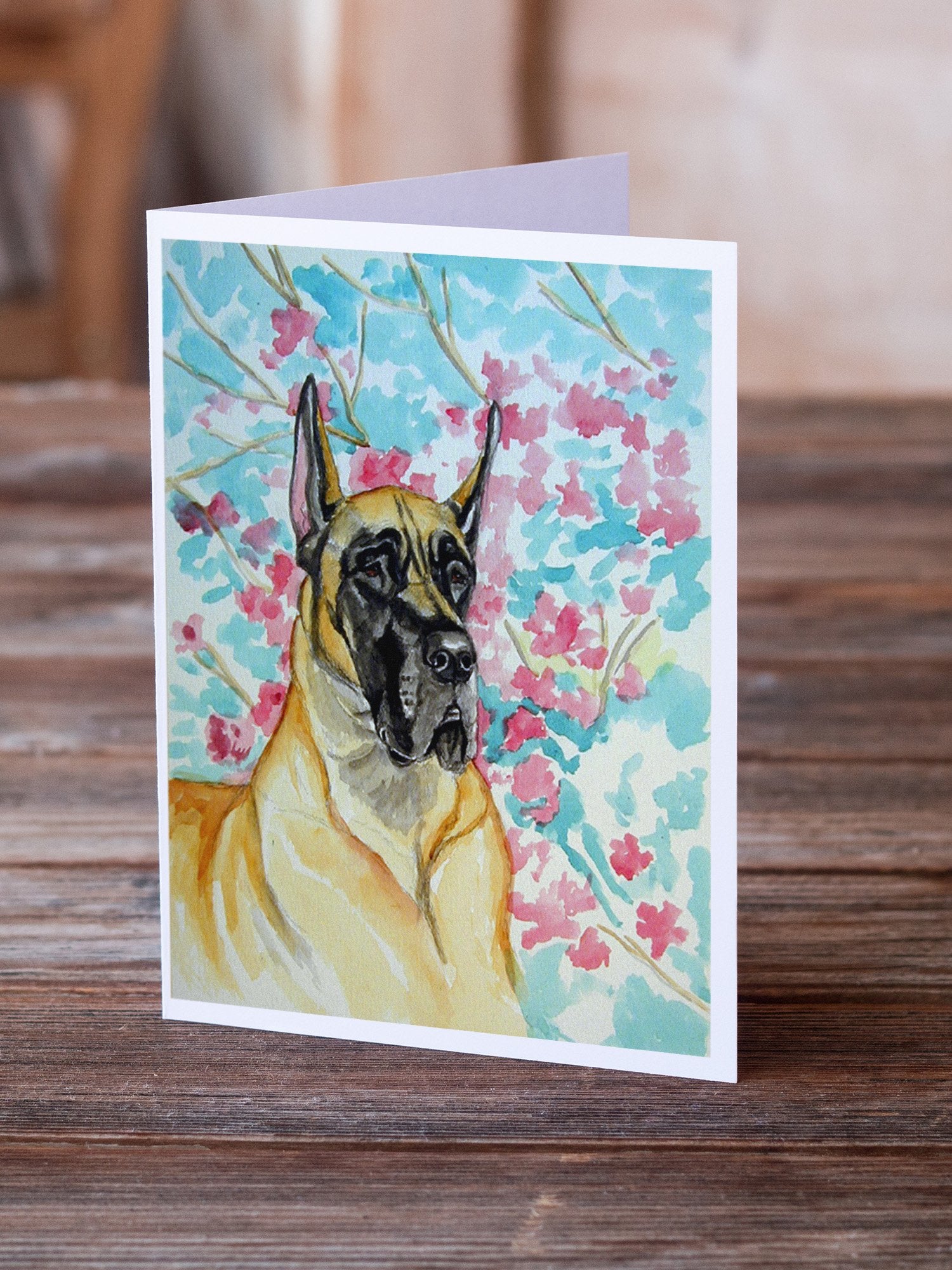 Buy this Fawn Great Dane  Greeting Cards and Envelopes Pack of 8