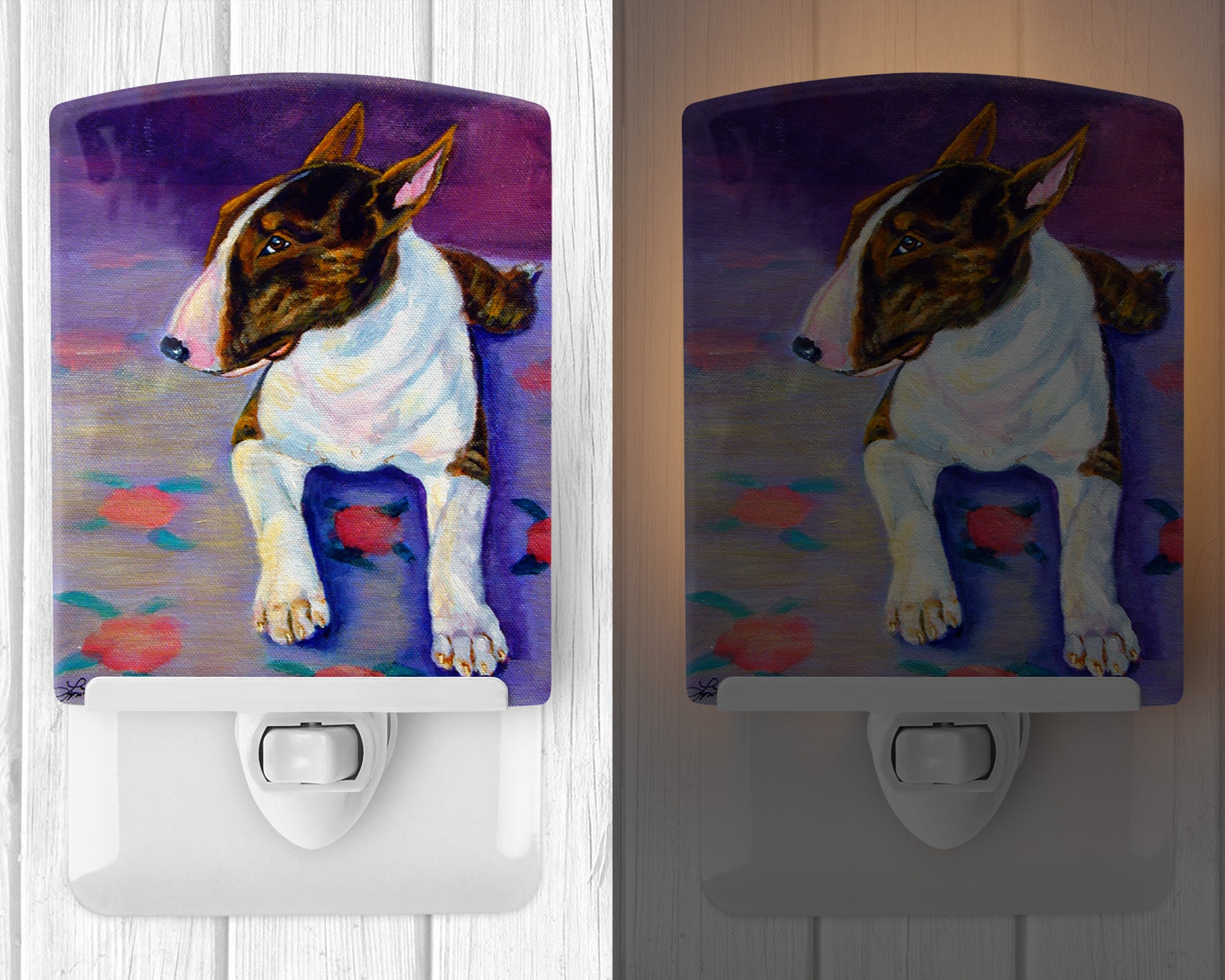 Bull Terrier Ceramic Night Light 7287CNL - the-store.com