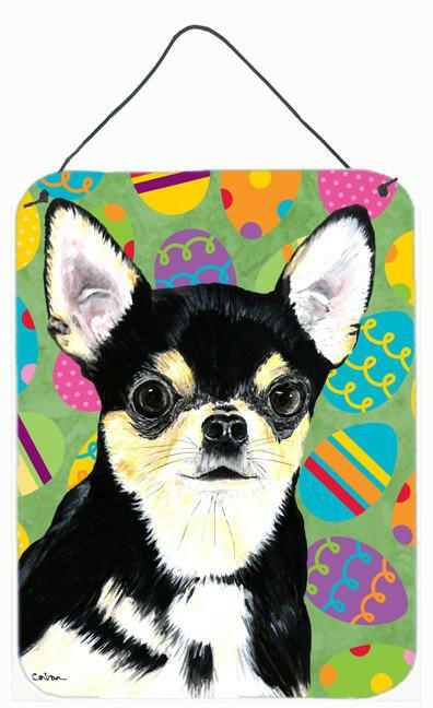 Chihuahua Easter Eggtravaganza Aluminium Metal Wall or Door Hanging Prints by Caroline's Treasures