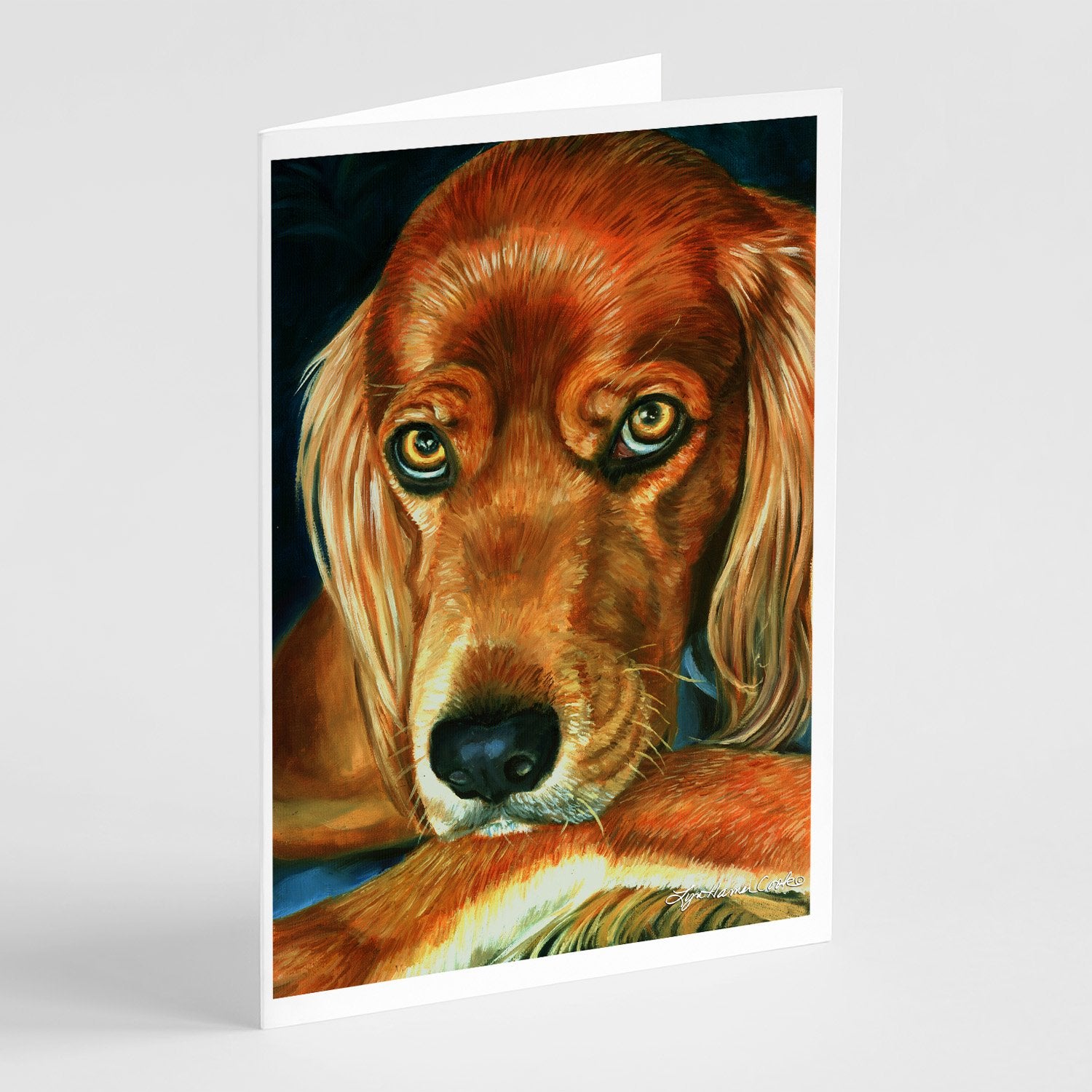 Buy this Irish Setter Serious Greeting Cards and Envelopes Pack of 8