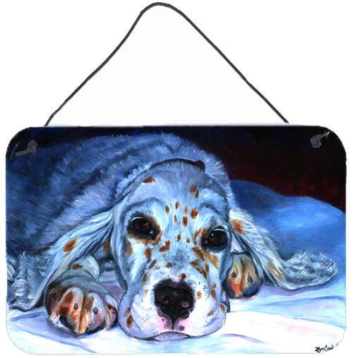 English Setter Pup Wall or Door Hanging Prints 7330DS812 by Caroline's Treasures