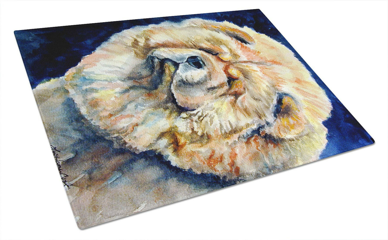 Chow Chow Glass Cutting Board Large 7341LCB by Caroline's Treasures