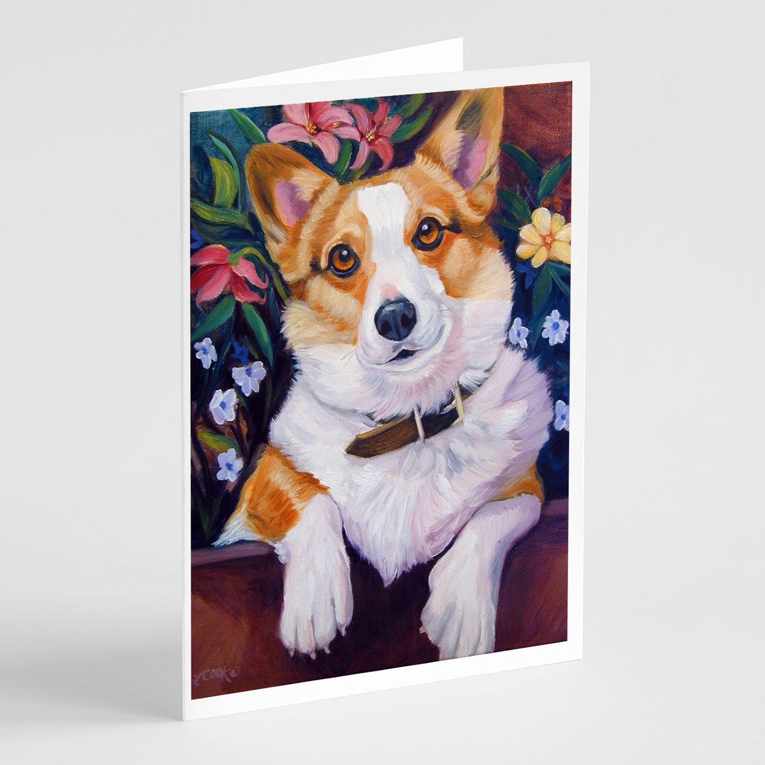 Buy this Can I help you Corgi Greeting Cards and Envelopes Pack of 8