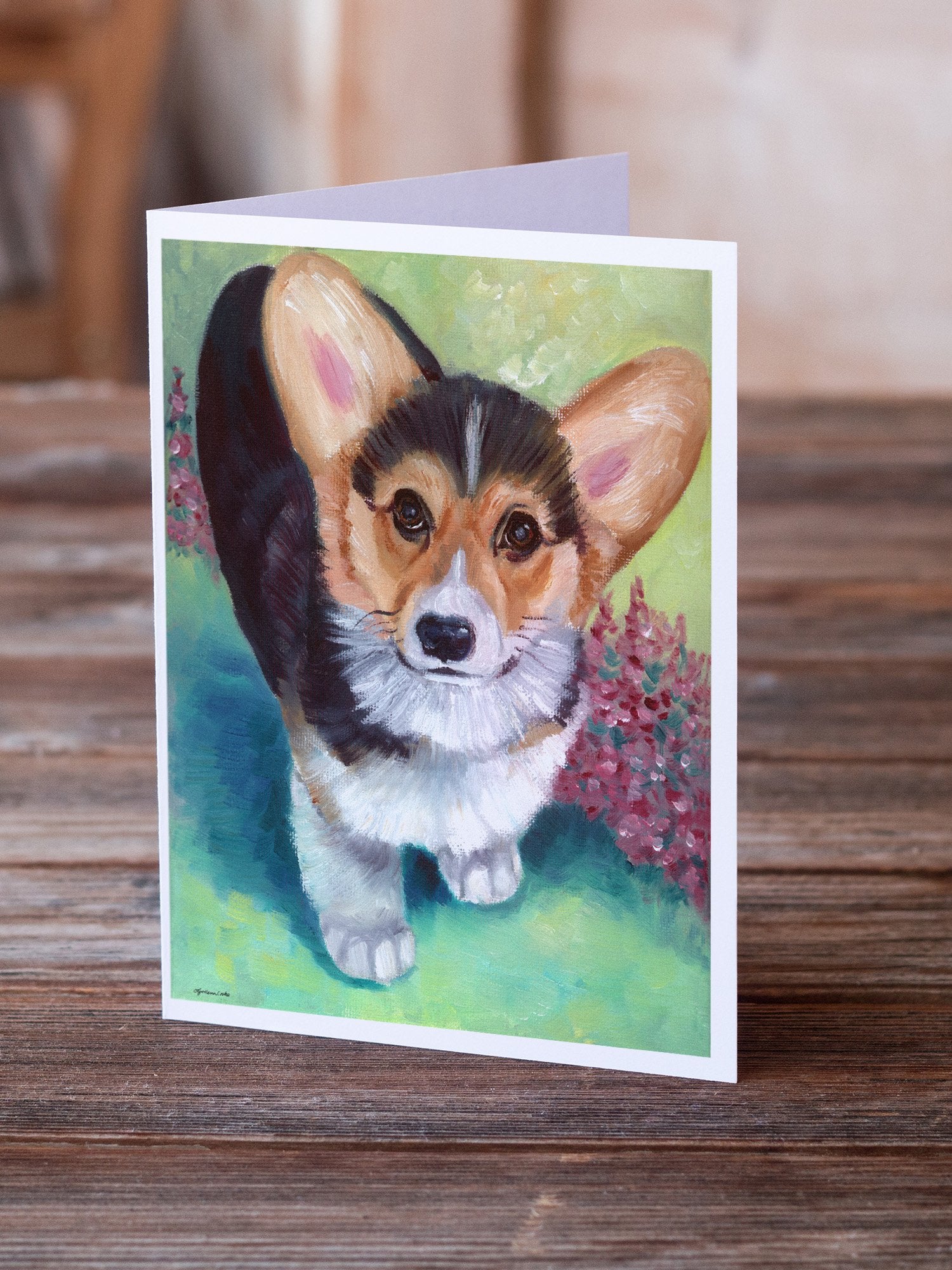 Buy this Pembroke Corgi Puppy Greeting Cards and Envelopes Pack of 8