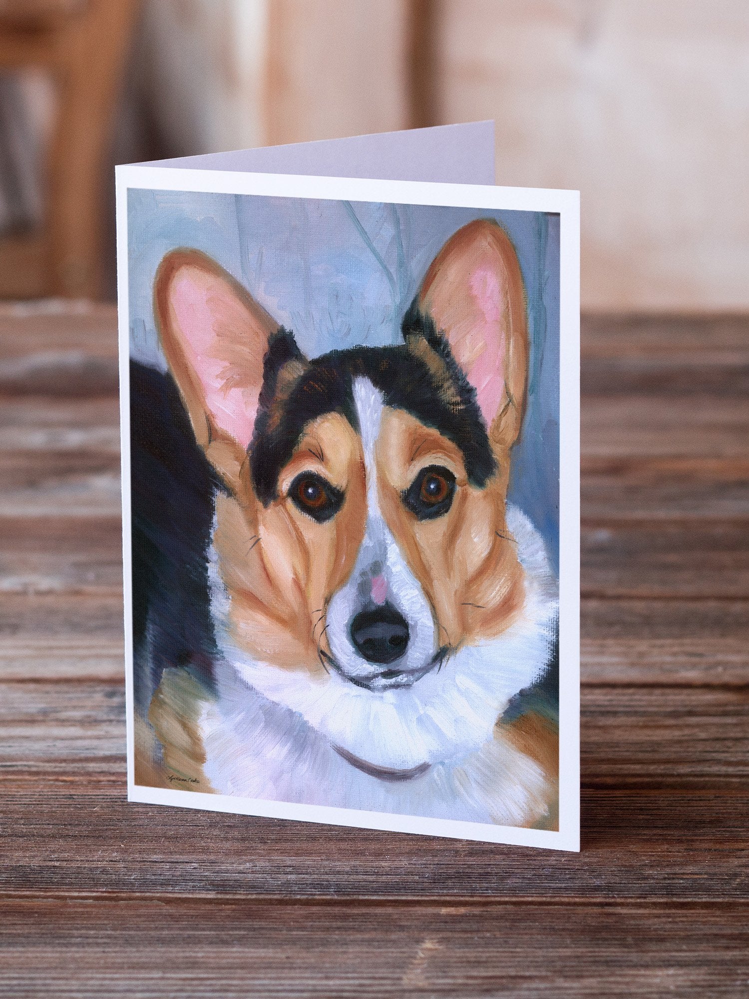 Buy this Pembroke Corgi Seriously Greeting Cards and Envelopes Pack of 8