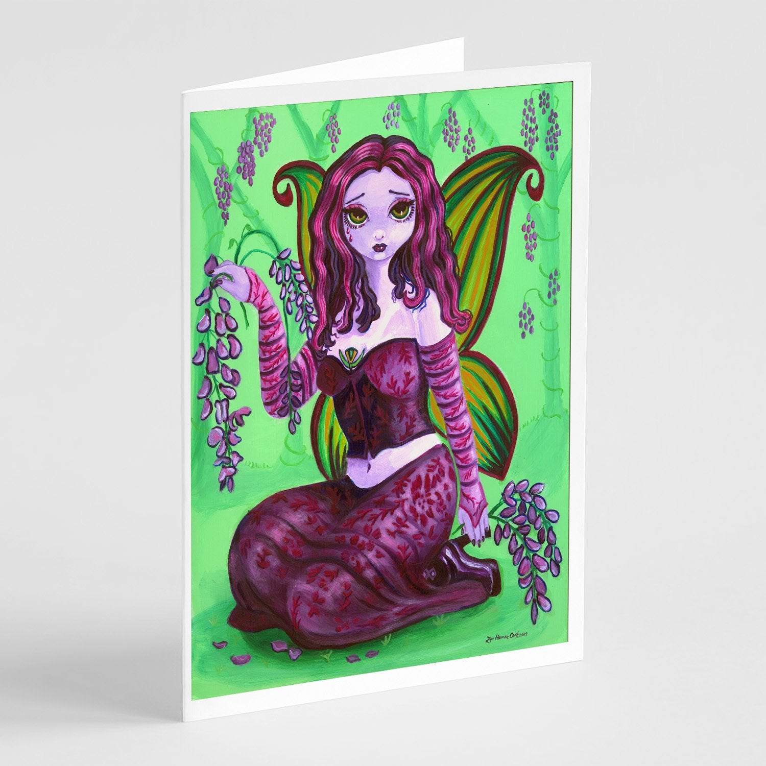 Buy this Fairy Lady Wisteria Greeting Cards and Envelopes Pack of 8