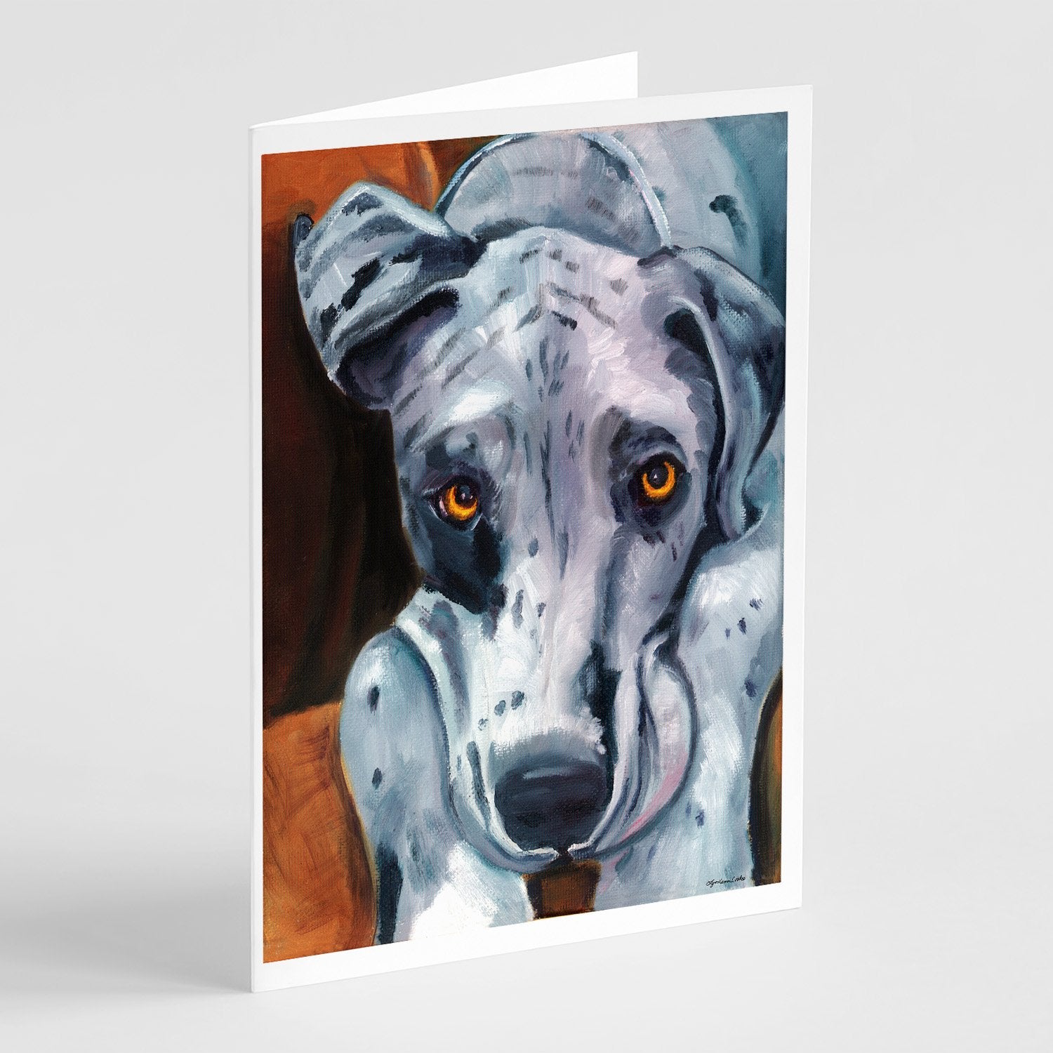 Buy this Great Dane Waiting Patiently Greeting Cards and Envelopes Pack of 8