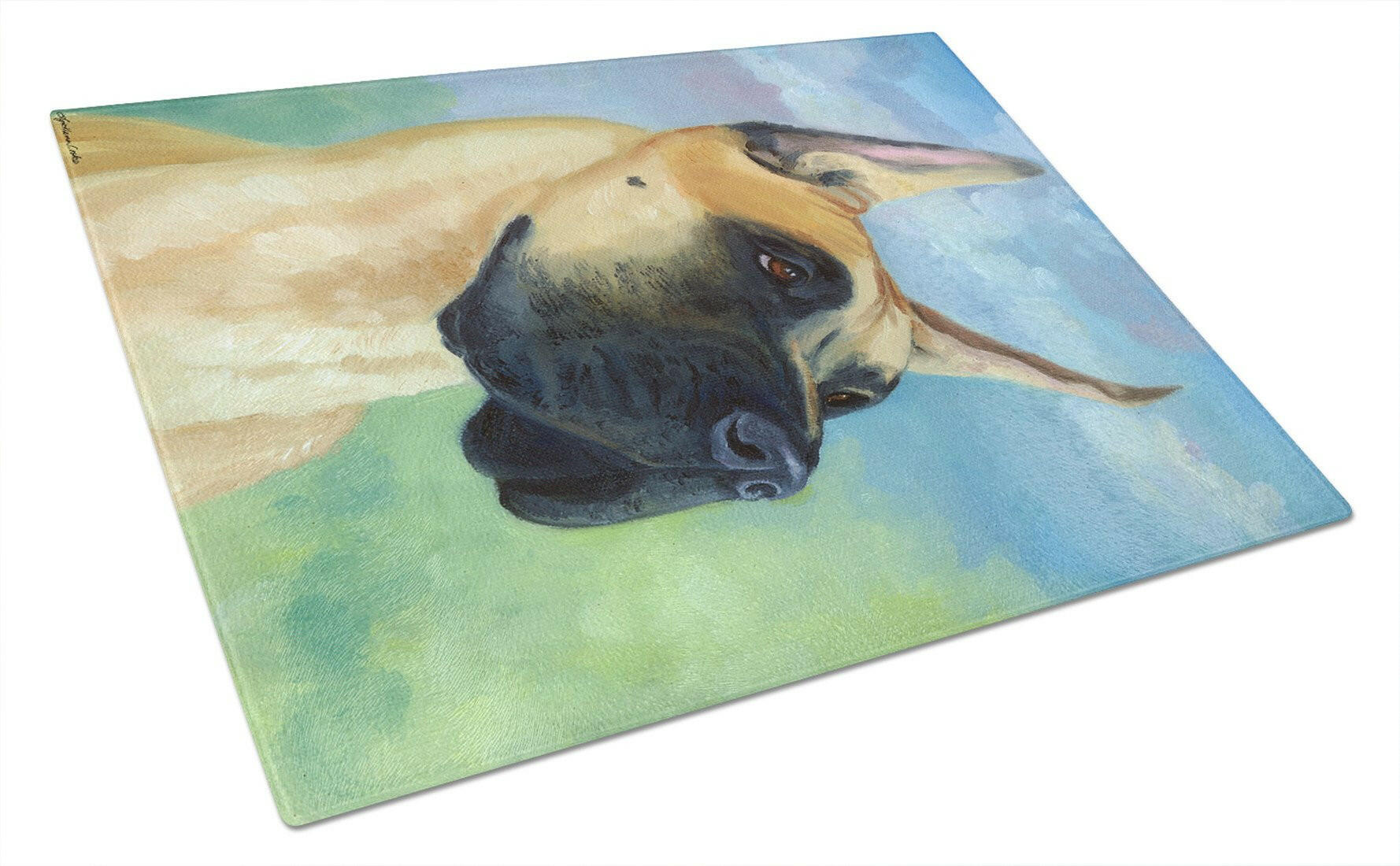 Great Dane Apollo the Great Glass Cutting Board Large 7387LCB by Caroline's Treasures