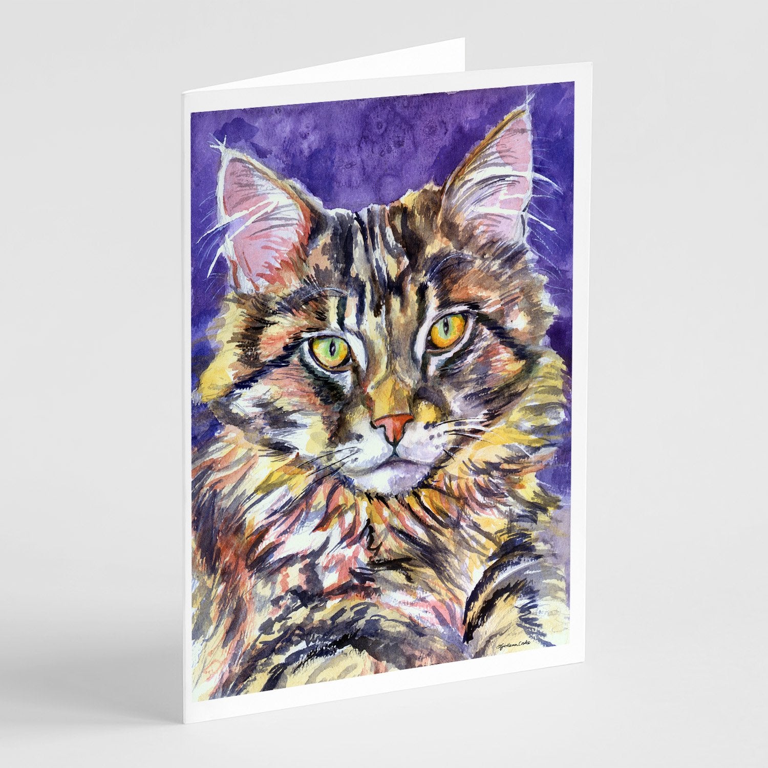 Buy this Maine Coon Sassy Greeting Cards and Envelopes Pack of 8