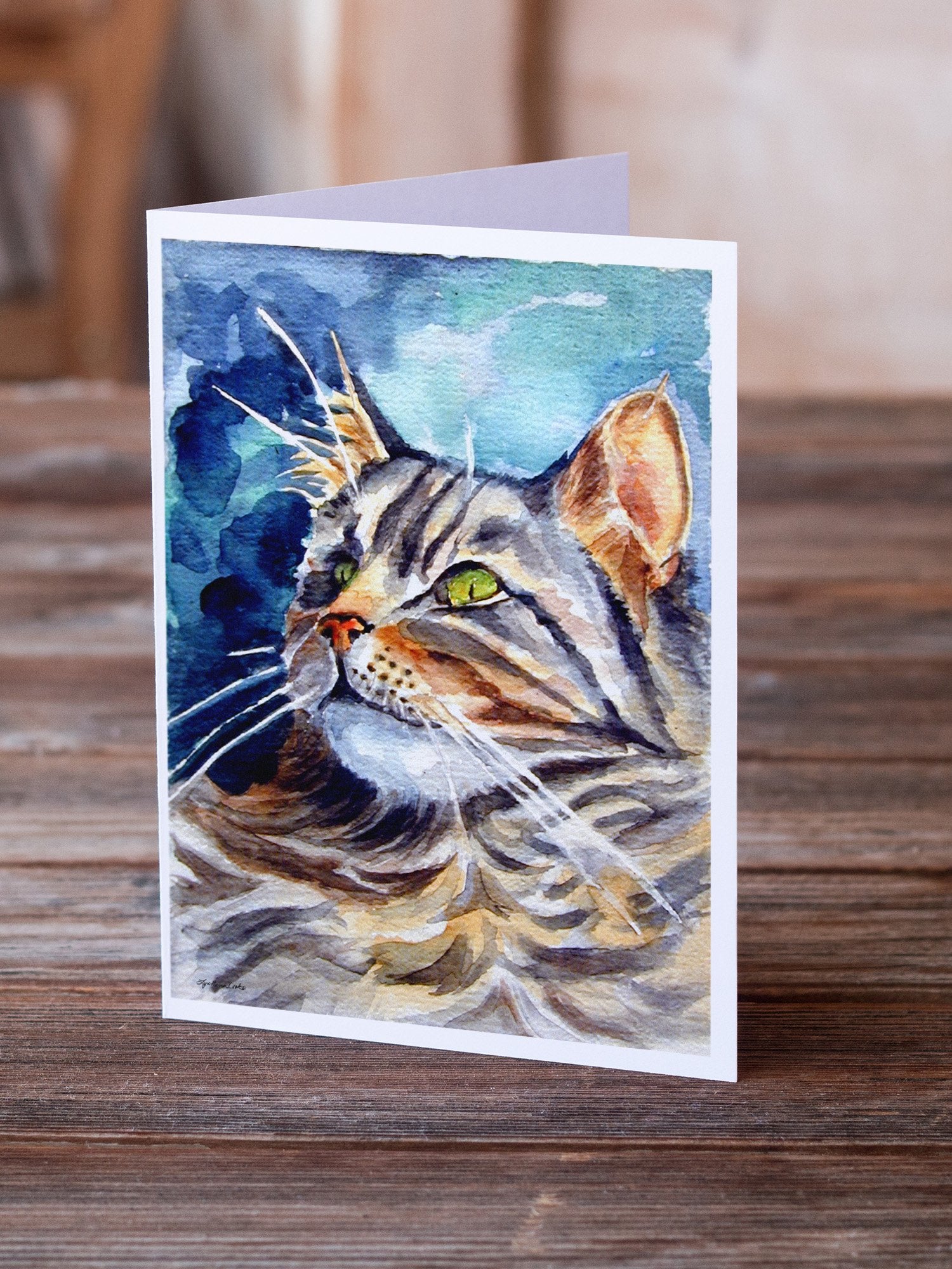 Buy this Maine Coon Sissy Greeting Cards and Envelopes Pack of 8