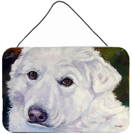 Great Pyrenees Contemplation Wall or Door Hanging Prints 7418DS812 by Caroline's Treasures