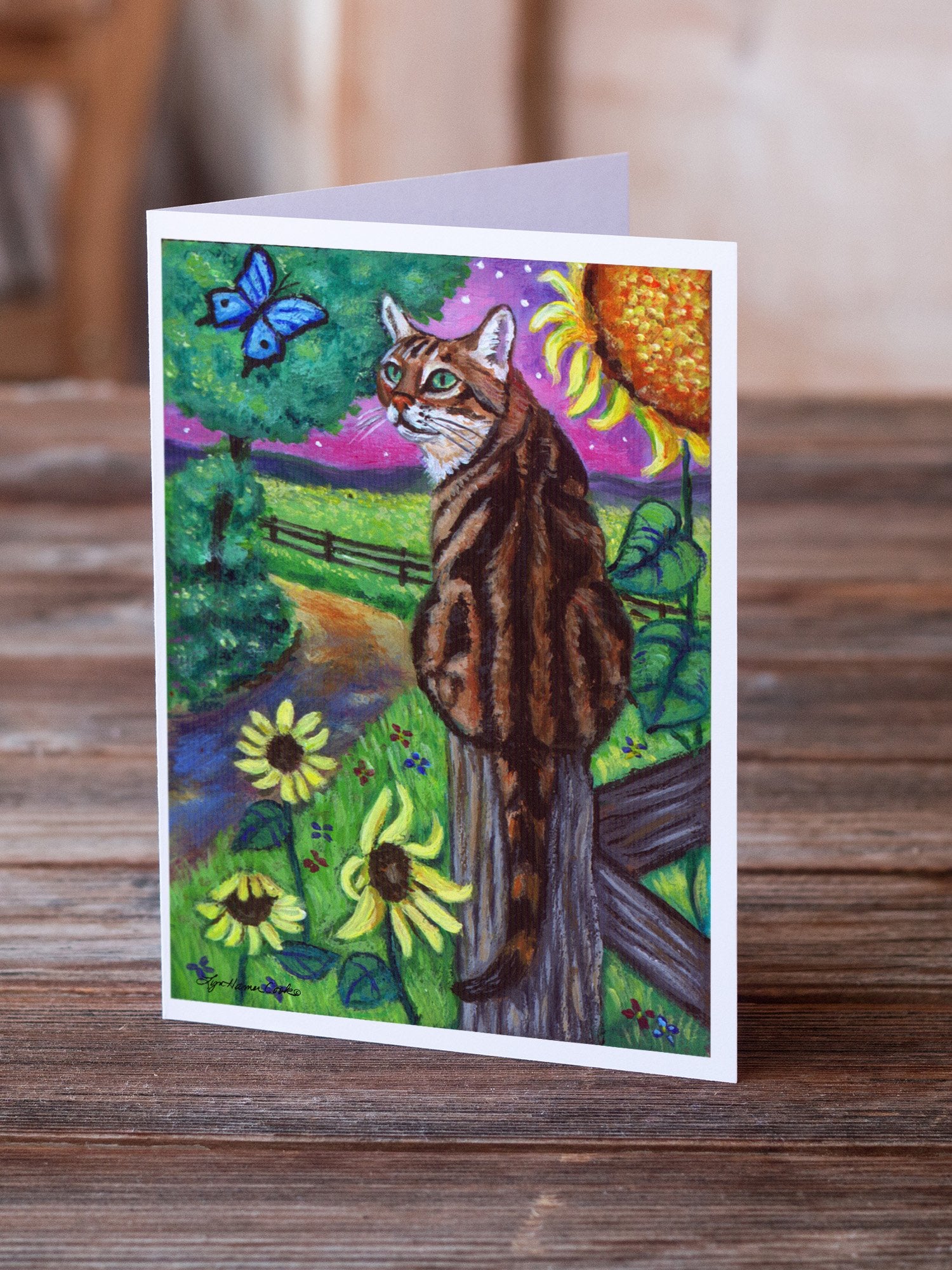Buy this Bengal Cat Greeting Cards and Envelopes Pack of 8